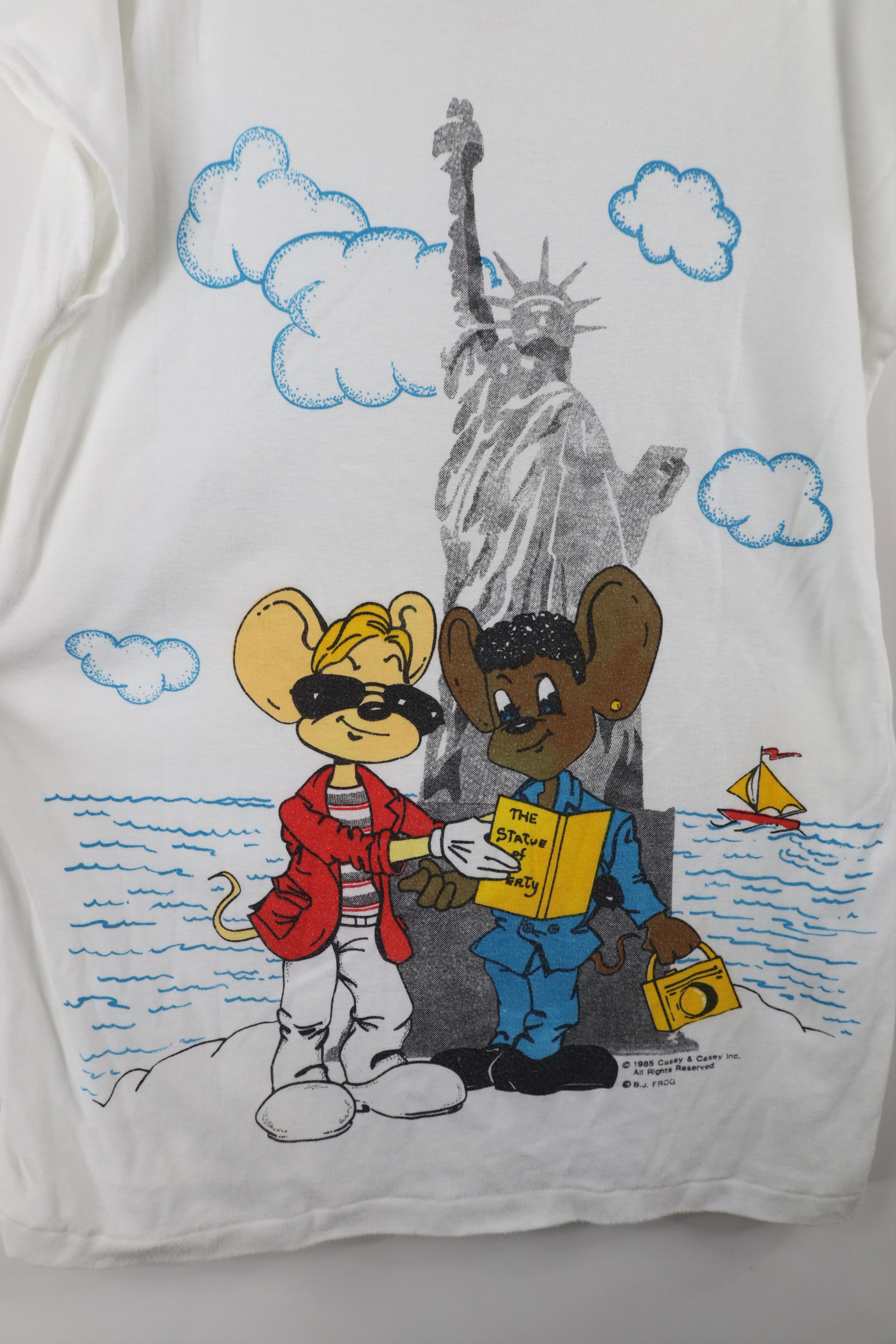 Vintage Vintage 80s Miami Mice New York Dolman Sleeve Muscle T-Shirt Size M / US 6-8 / IT 42-44 - 4 Thumbnail