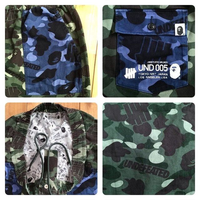 Bape × Undefeated BAPE × Undefeated color camo flannel pants APE ★size L Size US 34 / EU 50 - 4 Thumbnail