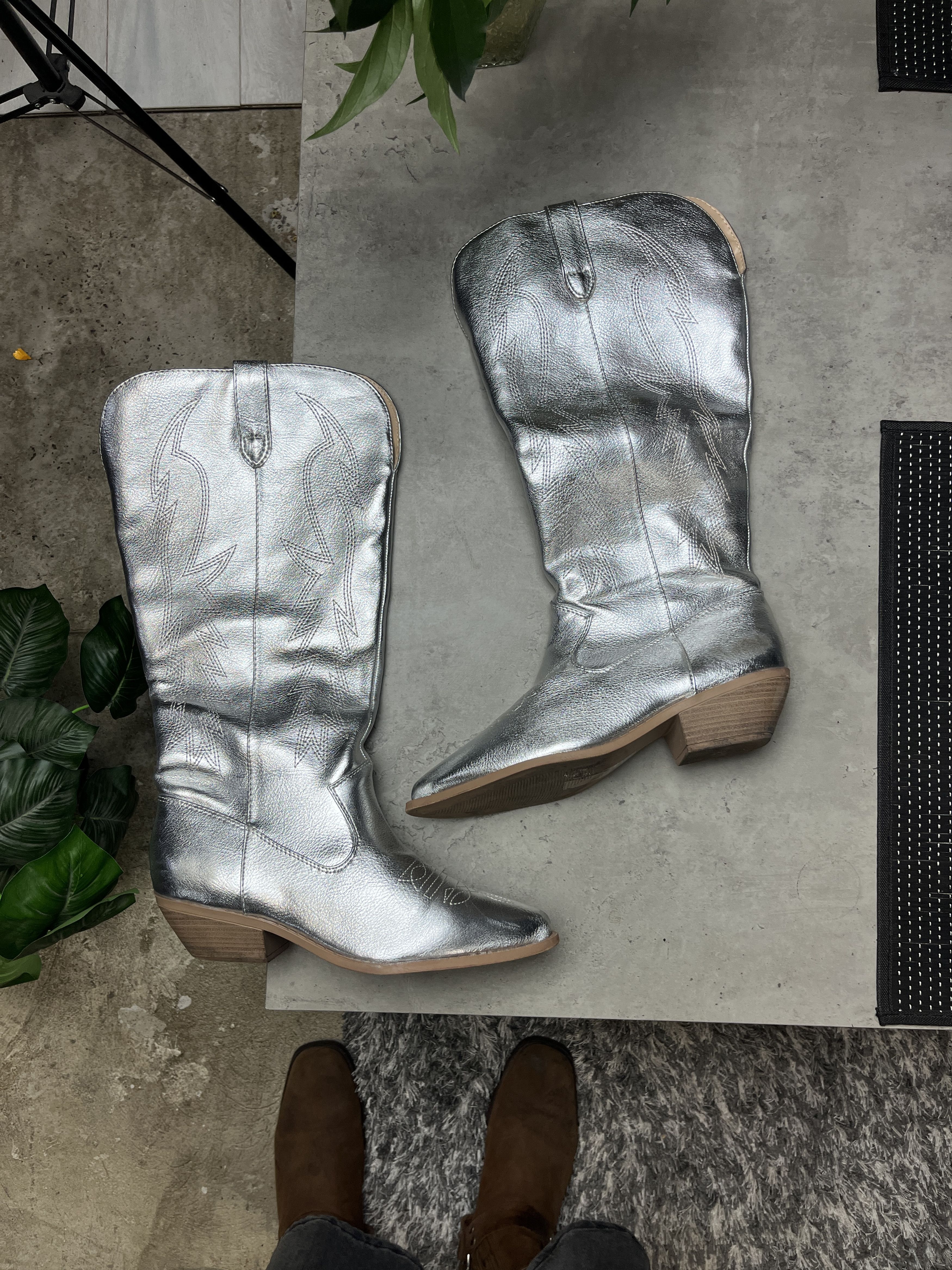 Other 2000s WESTERN COWBOY O-RING HARNESS EMBROIDERED BOOTS - 5122 Size US 8 / EU 41 - 1 Thumbnail