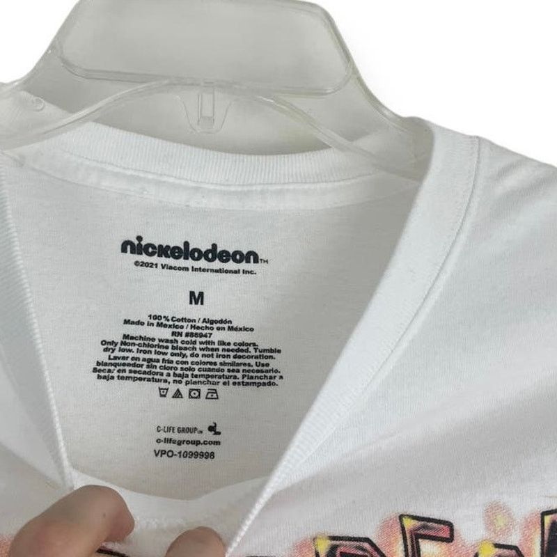 Nickelodeon Nickelodeon White Iconic Characters Short Sleeve Tee Size M / US 6-8 / IT 42-44 - 3 Thumbnail