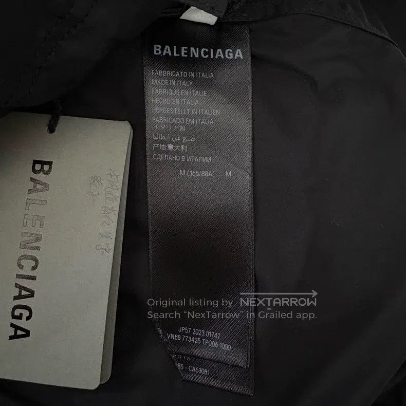 Balenciaga Balenciaga Logo Printed Surfing Coach Windbreaker Jacket Size US M / EU 48-50 / 2 - 4 Thumbnail