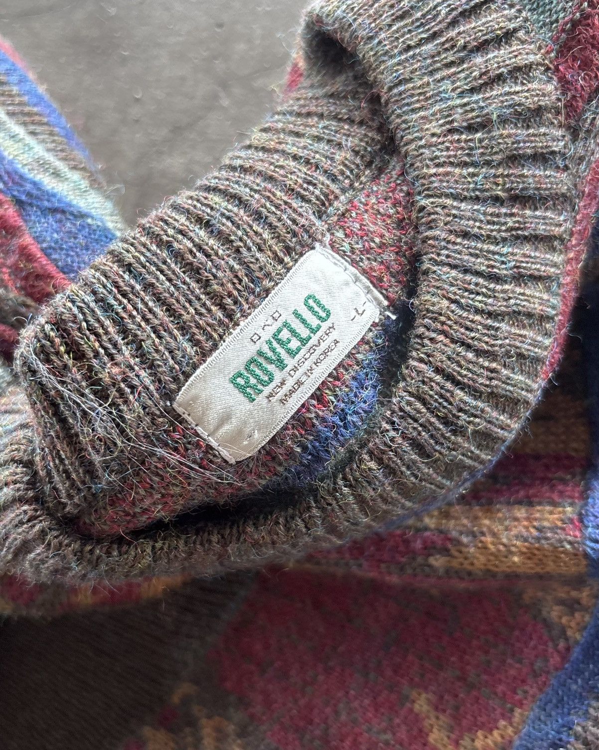 Vintage 90s Ravello 3D Knitted Swewtshirt Size US L / EU 52-54 / 3 - 5 Thumbnail