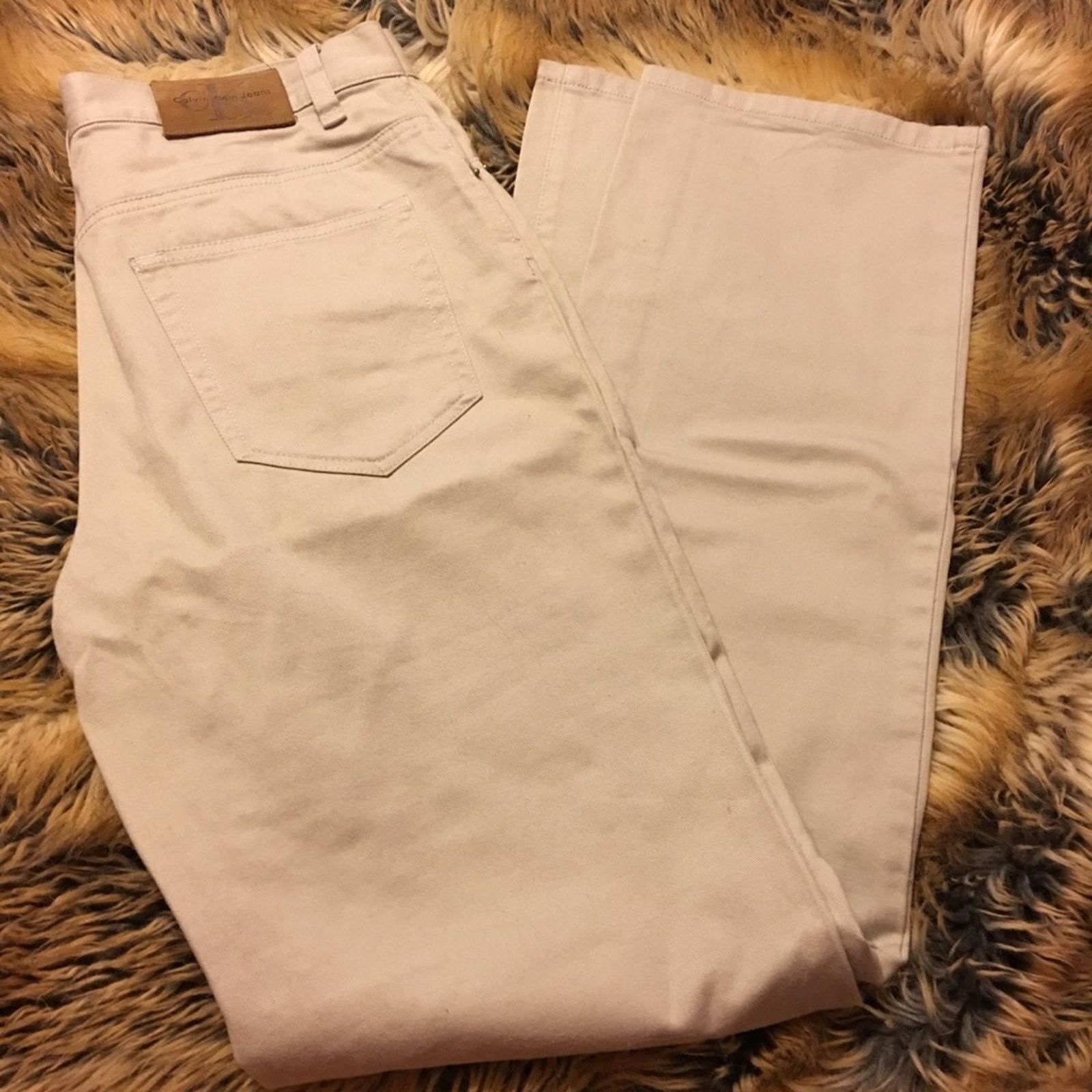 Calvin Klein Calvin Klein tan lighter weight jeans NWOT 7 Size 29" - 1 Thumbnail