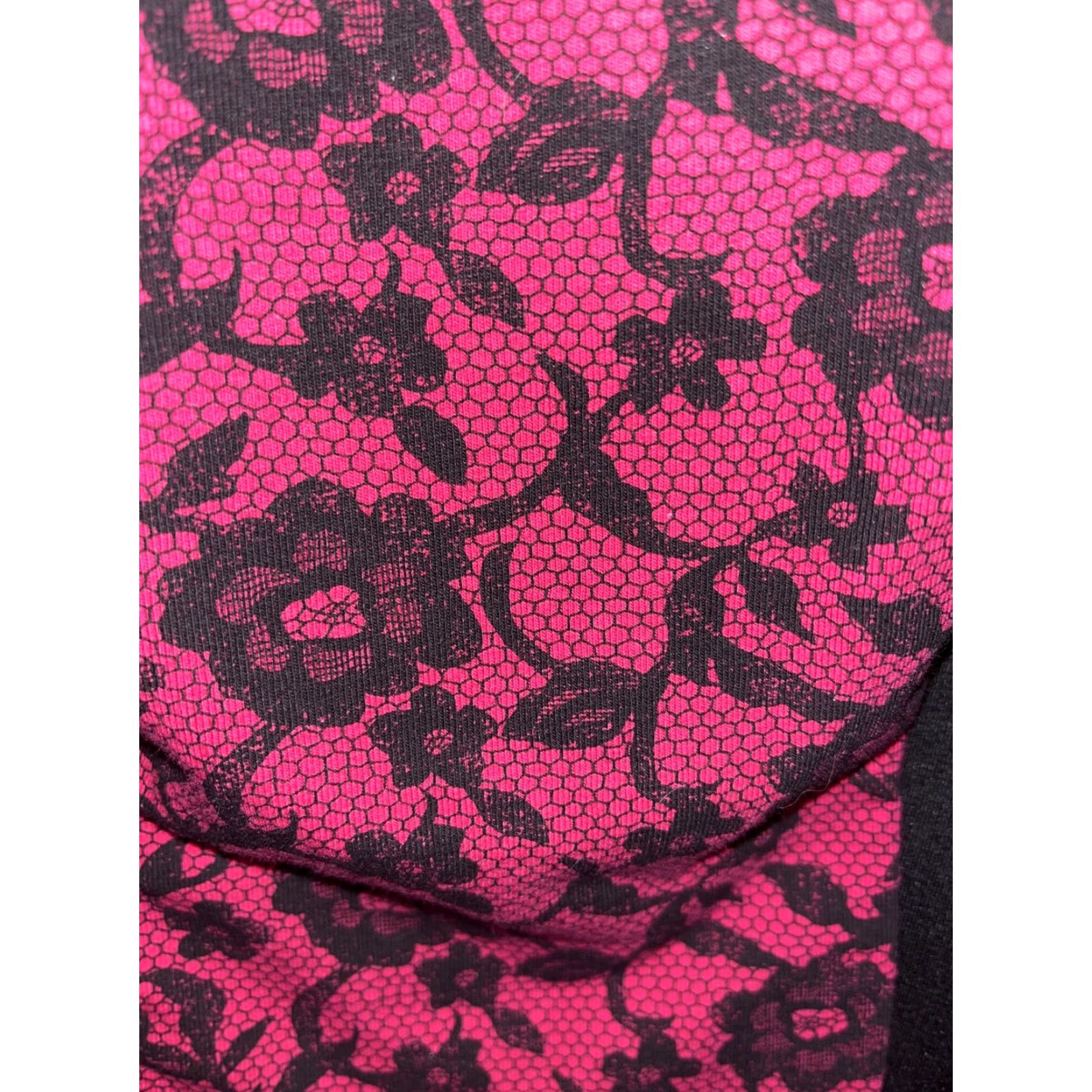 Anthropologie Eva Franco NWT Size 4 Black With Pink Floral Center Retro Style Dress Size S / US 4 / IT 40 - 6 Thumbnail