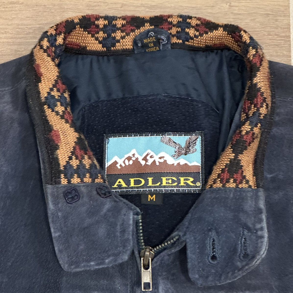 Adler × Vintage Vintage Adler Aztec Southwestern All Leather Full Zip Jacket Size US M / EU 48-50 / 2 - 2 Thumbnail