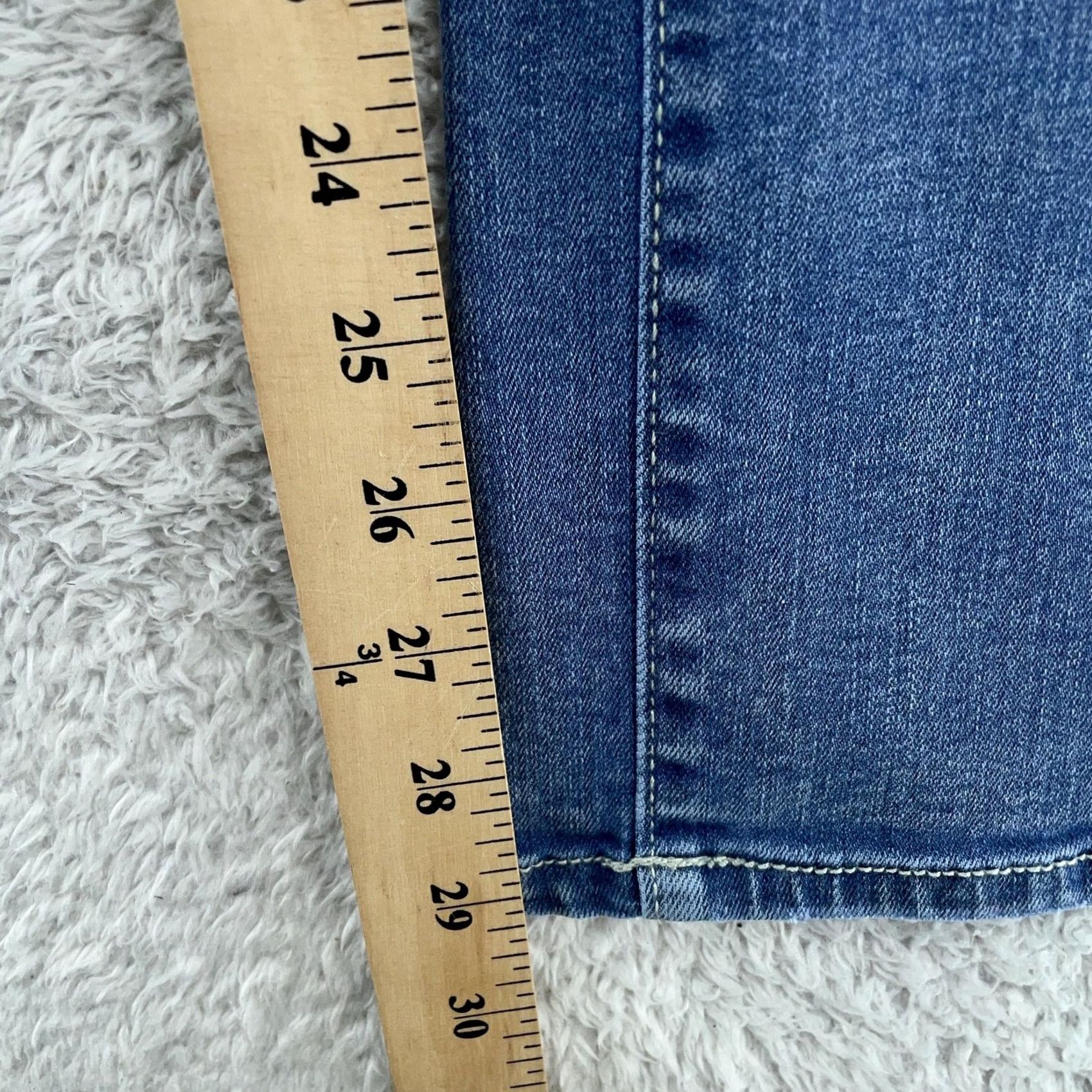 Vintage VINTAGE Seven7 Jeans High Rise Straight Womens 8 Stretch Denim 30x29 Blue 90s Womens Jeans Size 30" / US 8 / IT 44 - 7 Thumbnail
