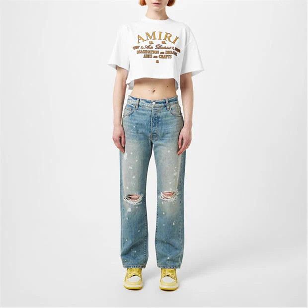 Amiri o1g2r1mq0824 Short Sleeve T-Shirts in White Size M / US 6-8 / IT 42-44 - 6 Thumbnail