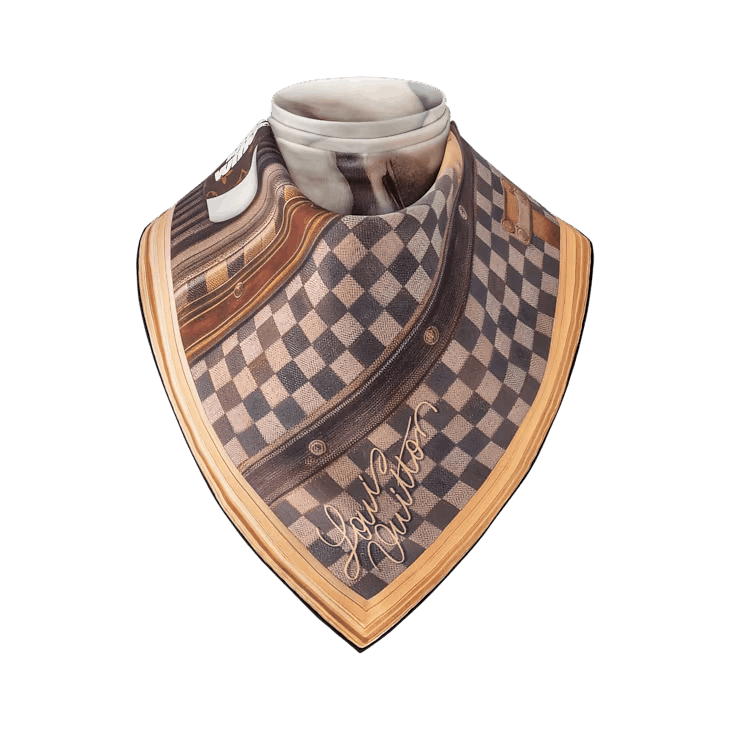 Louis Vuitton Elegant Scene of a Dog Silk Square Size ONE SIZE - 3 Thumbnail