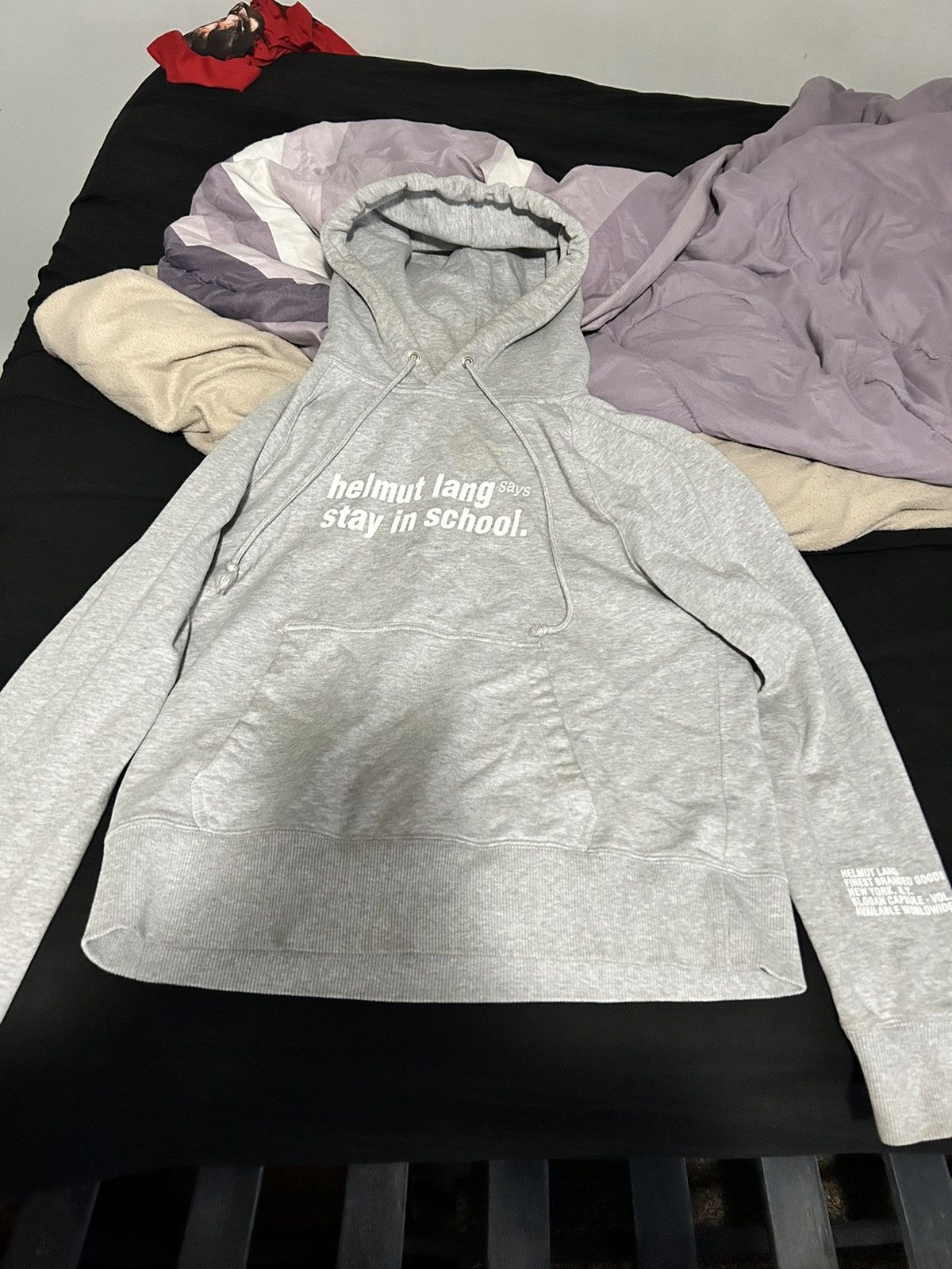 Image of Helmut Lang Hoodie in Grey, Women's (Size XS)