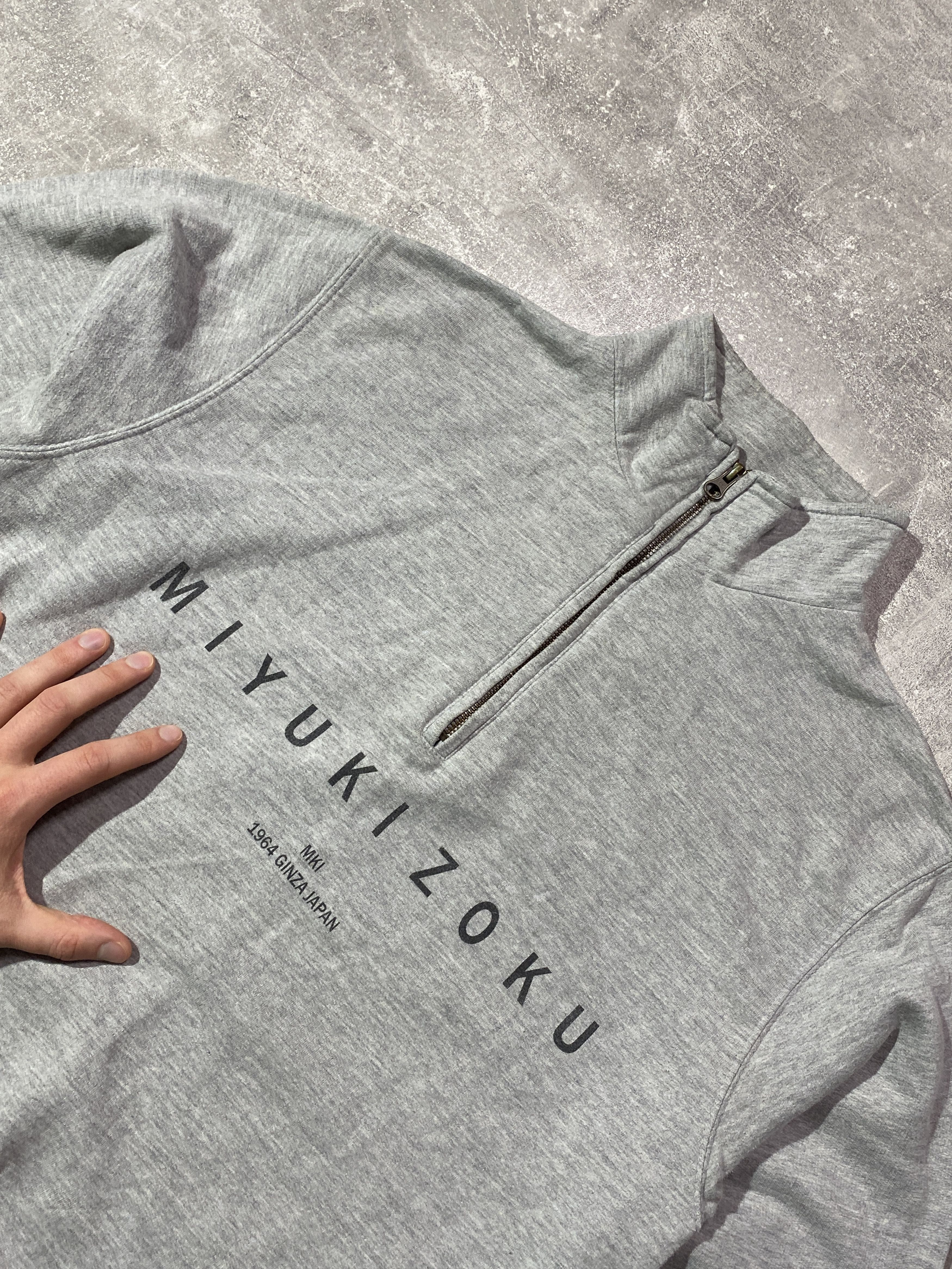 Japanese Brand Mki Miyuki Zoku 1/3 Zip Sweatshirt High Neck Size US M / EU 48-50 / 2 - 4 Thumbnail