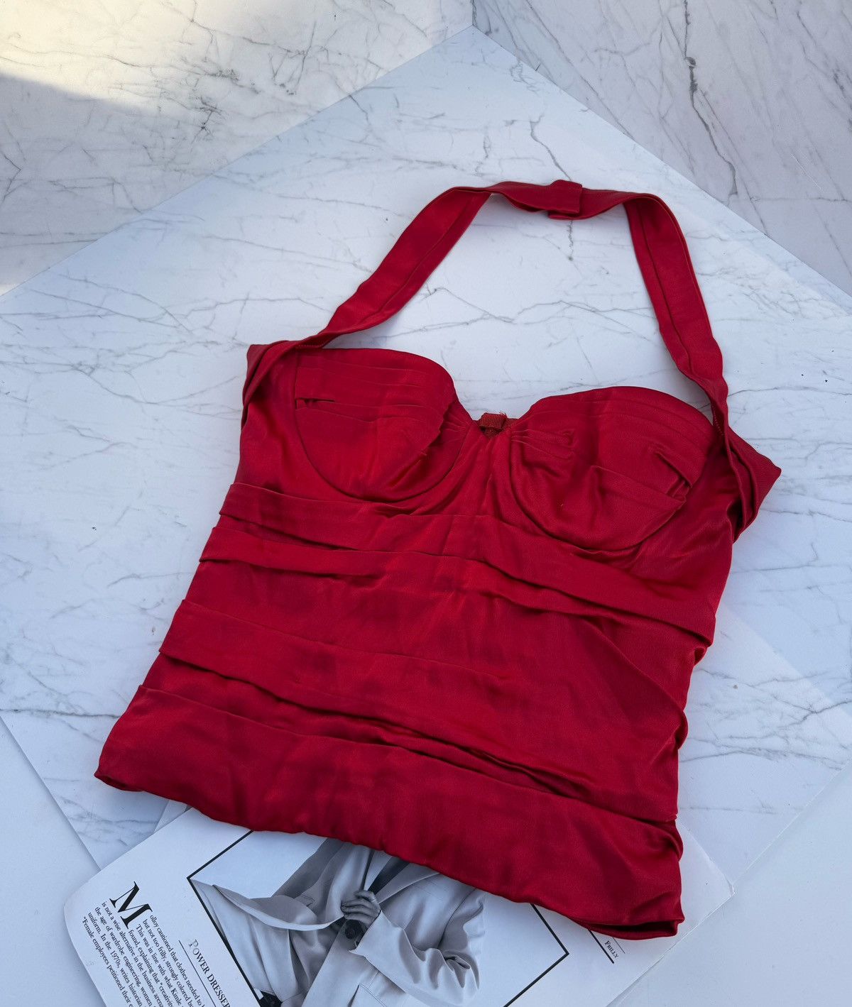 Dolce & Gabbana dolce & gabbana red top corset Size S / US 4 / IT 40 - 22 Thumbnail