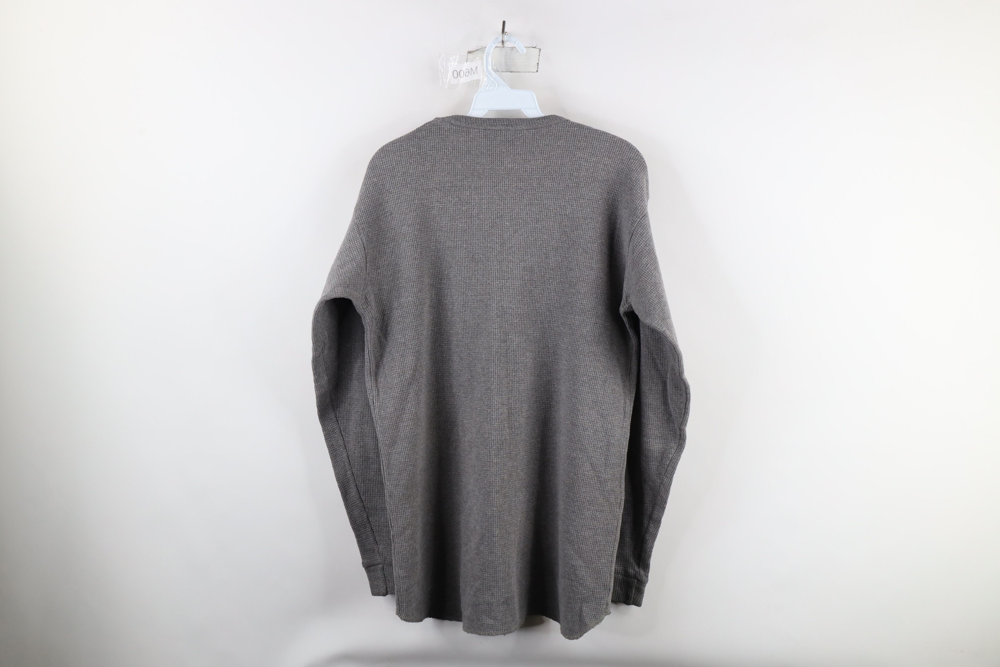 Vintage Vintage 90s Streetwear Waffle Knit Long Sleeve T-Shirt Size US L / EU 52-54 / 3 - 8 Thumbnail