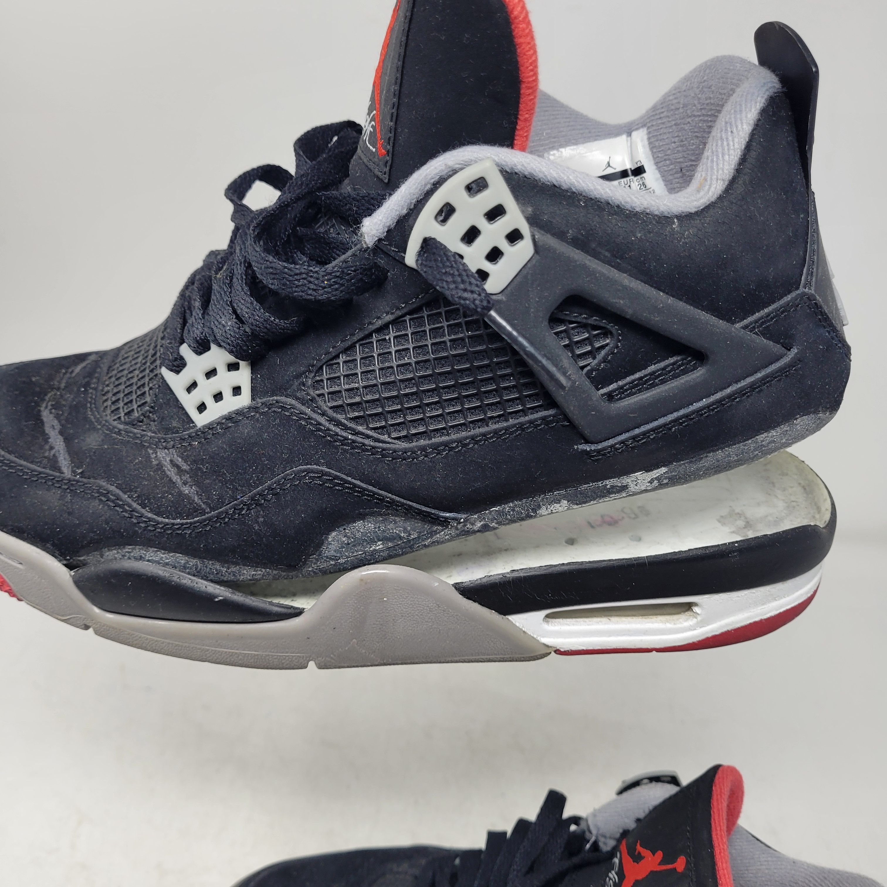Jordan Brand × Nike Air Jordan 4 Retro IV Black Red BRED 308497-089 US sz 8 Size US 8 / EU 41 - 14 Thumbnail