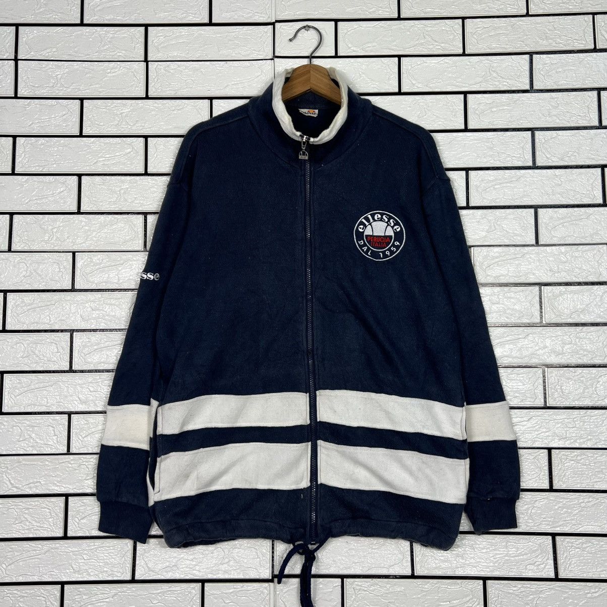 Ellesse Vintage 90's ELLESSE Small Logo Sweater Jacket #4183-C191 Size US M / EU 48-50 / 2 - 1 Thumbnail