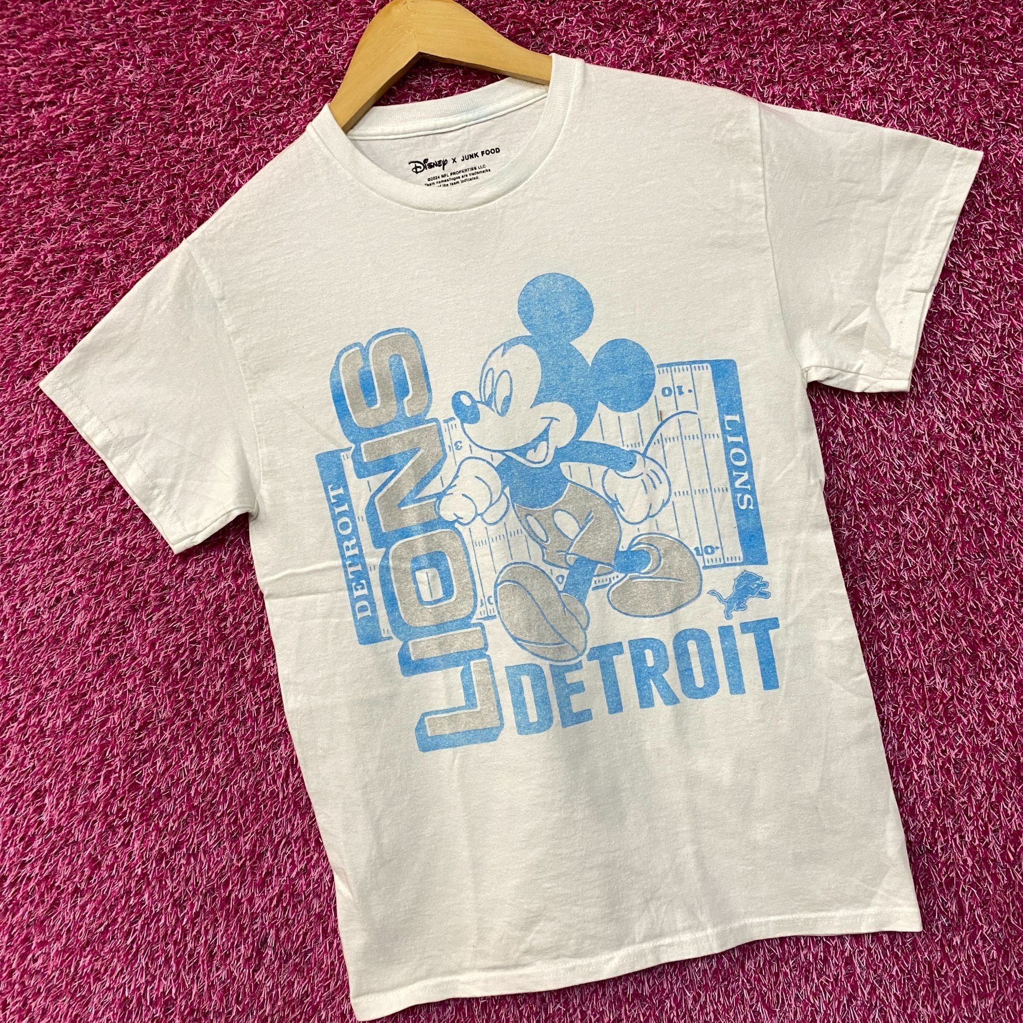 Disney Disney x Junk Food NFL Detroit Lions Mickey Mouse Field T-Sh Size US XS / EU 42 / 0 - 3 Thumbnail
