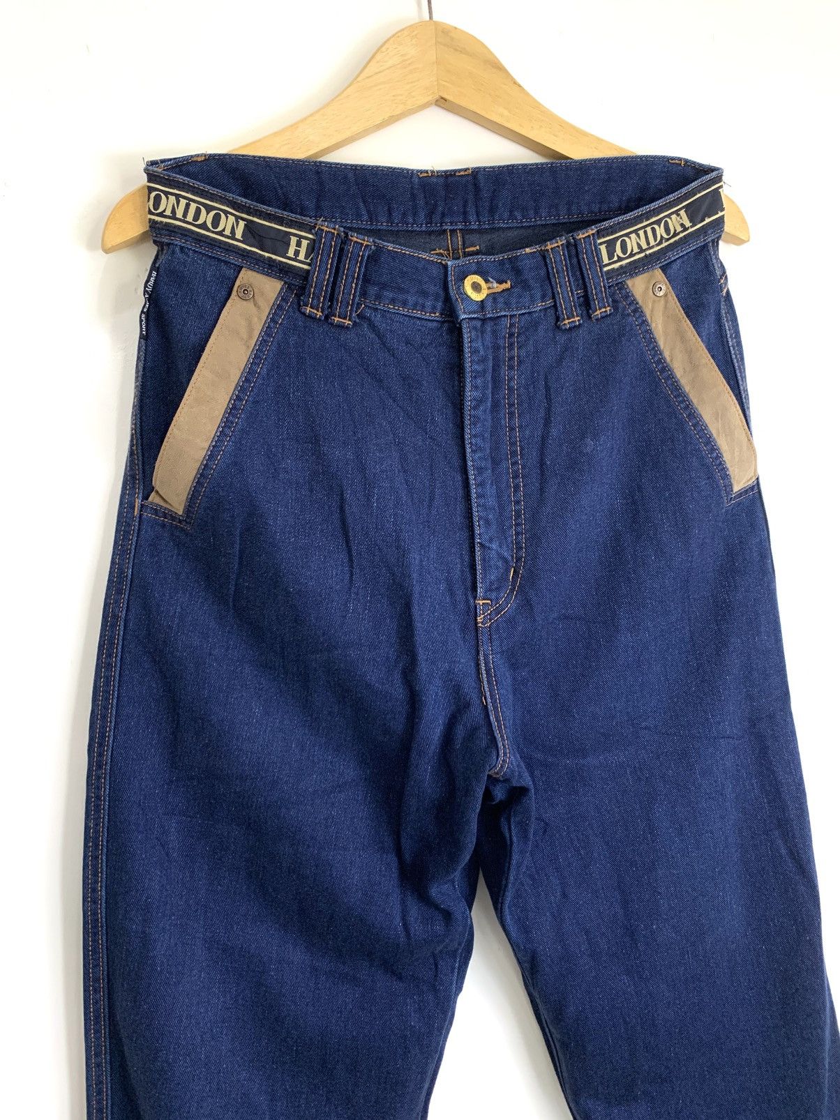 Hardy Amies HARDY AMIES JEANS PANT EMBROIDERY POCKET Size US 30 / EU 46 - 3 Thumbnail