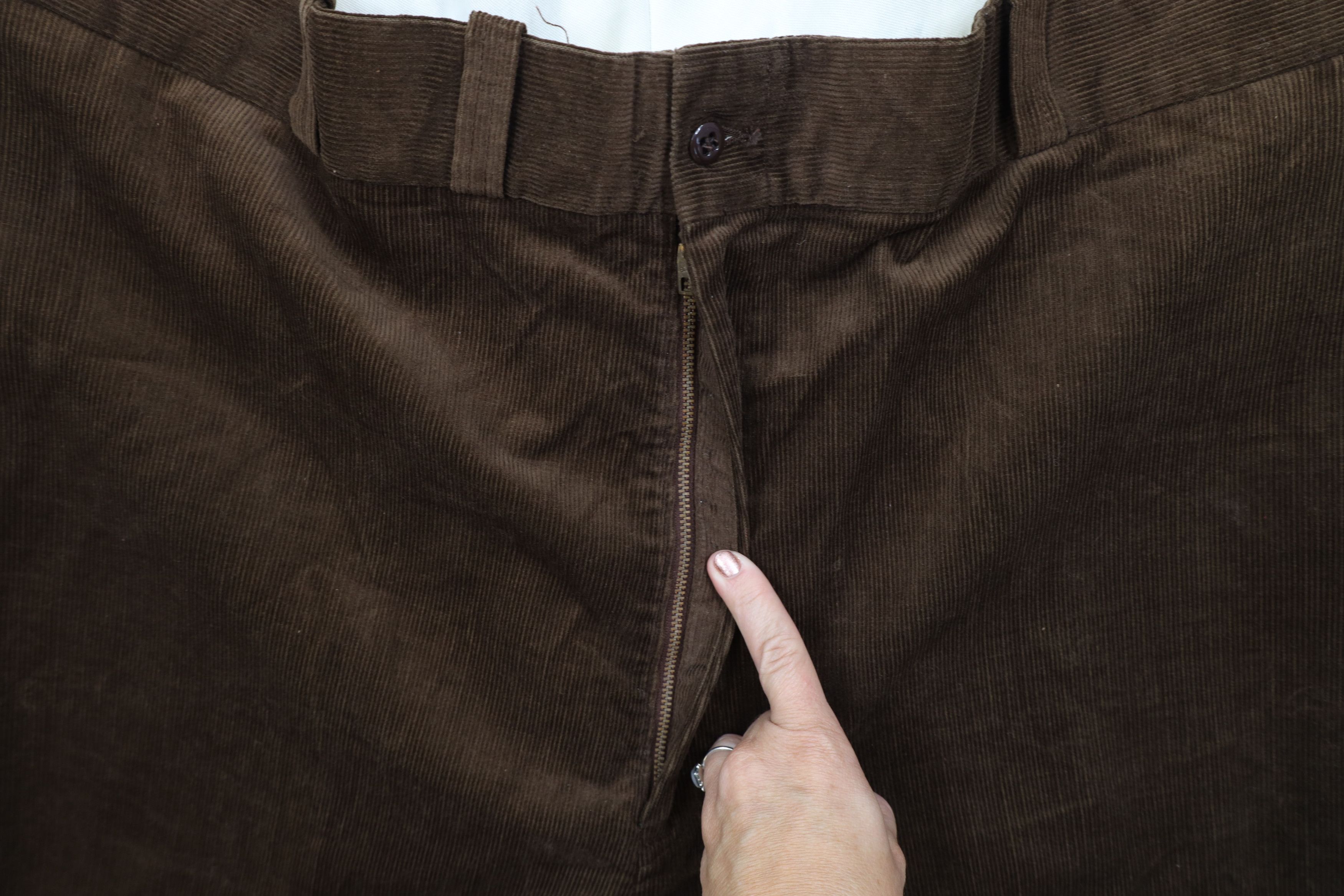 Big Mac Vintage 60s 70s Big Mac Wide Leg Corduroy Chino Pants USA Size US 42 / EU 58 - 5 Thumbnail