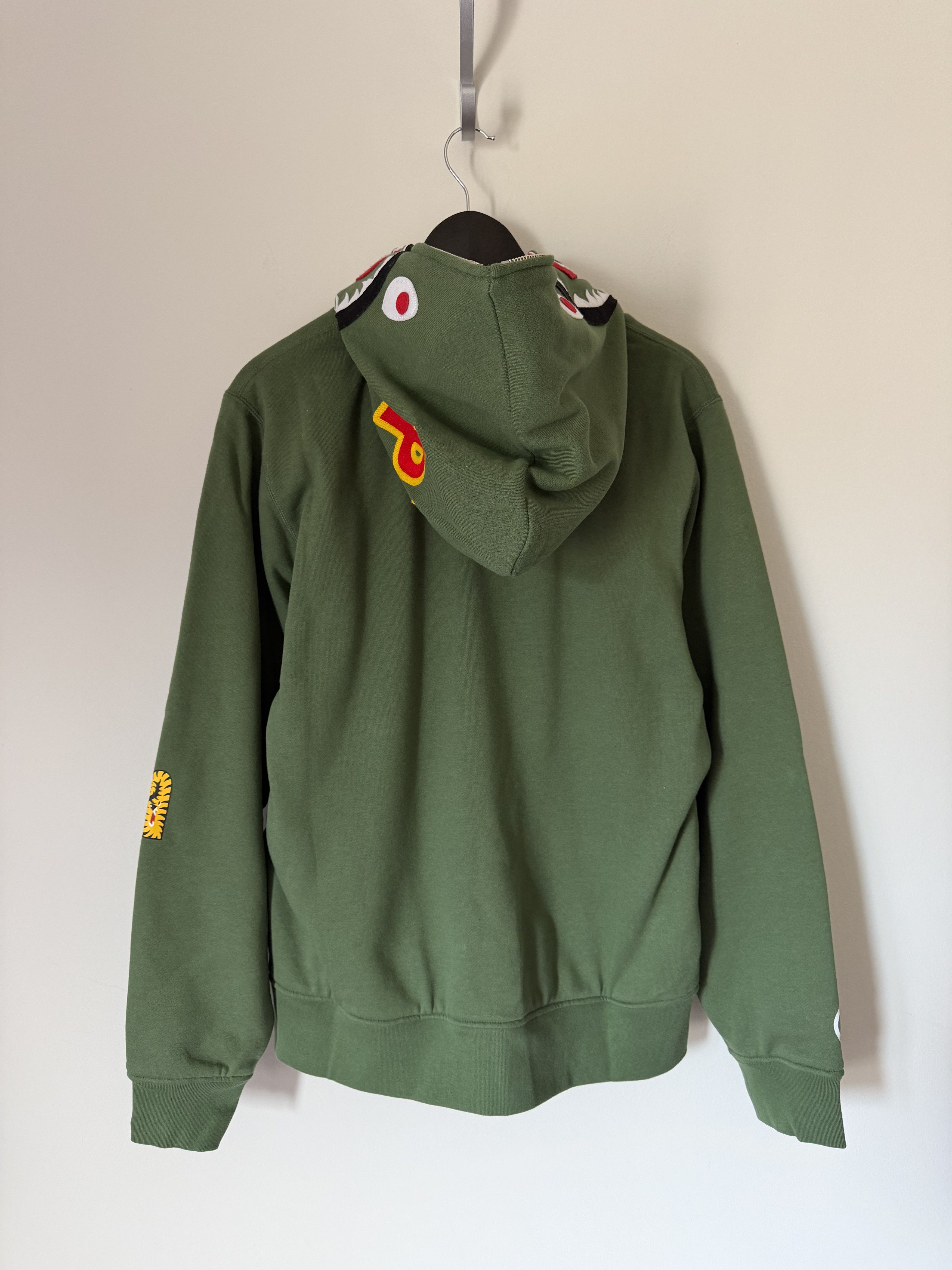 Bape Bape 2nd Shark Thermal Lined Zip Hoodie in Green Size US L / EU 52-54 / 3 - 8 Thumbnail