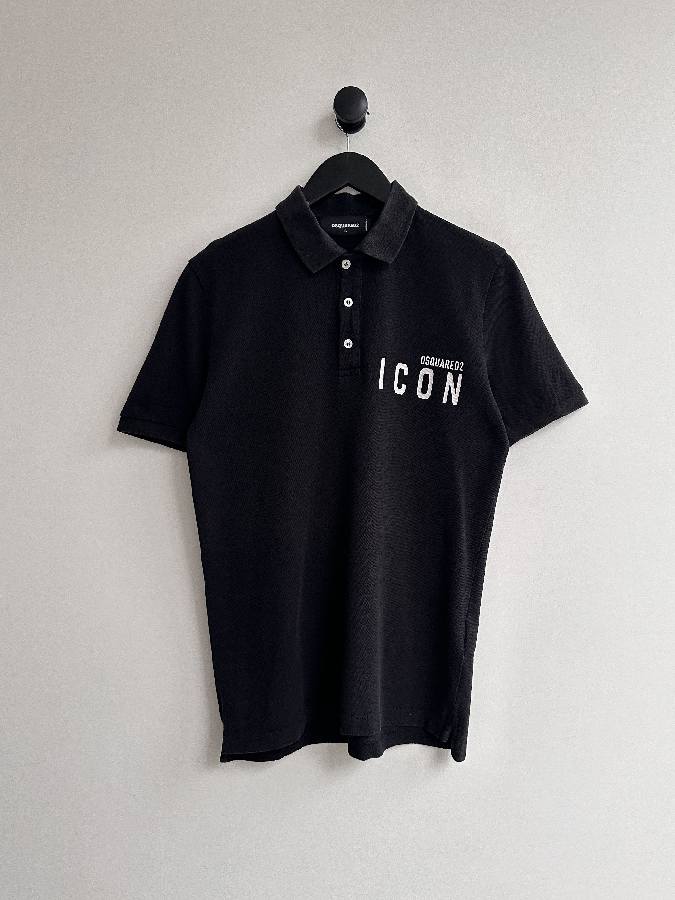 Dsquared2 Dsquared2 Black Polo Shirt Size US S / EU 44-46 / 1 - 1 Thumbnail