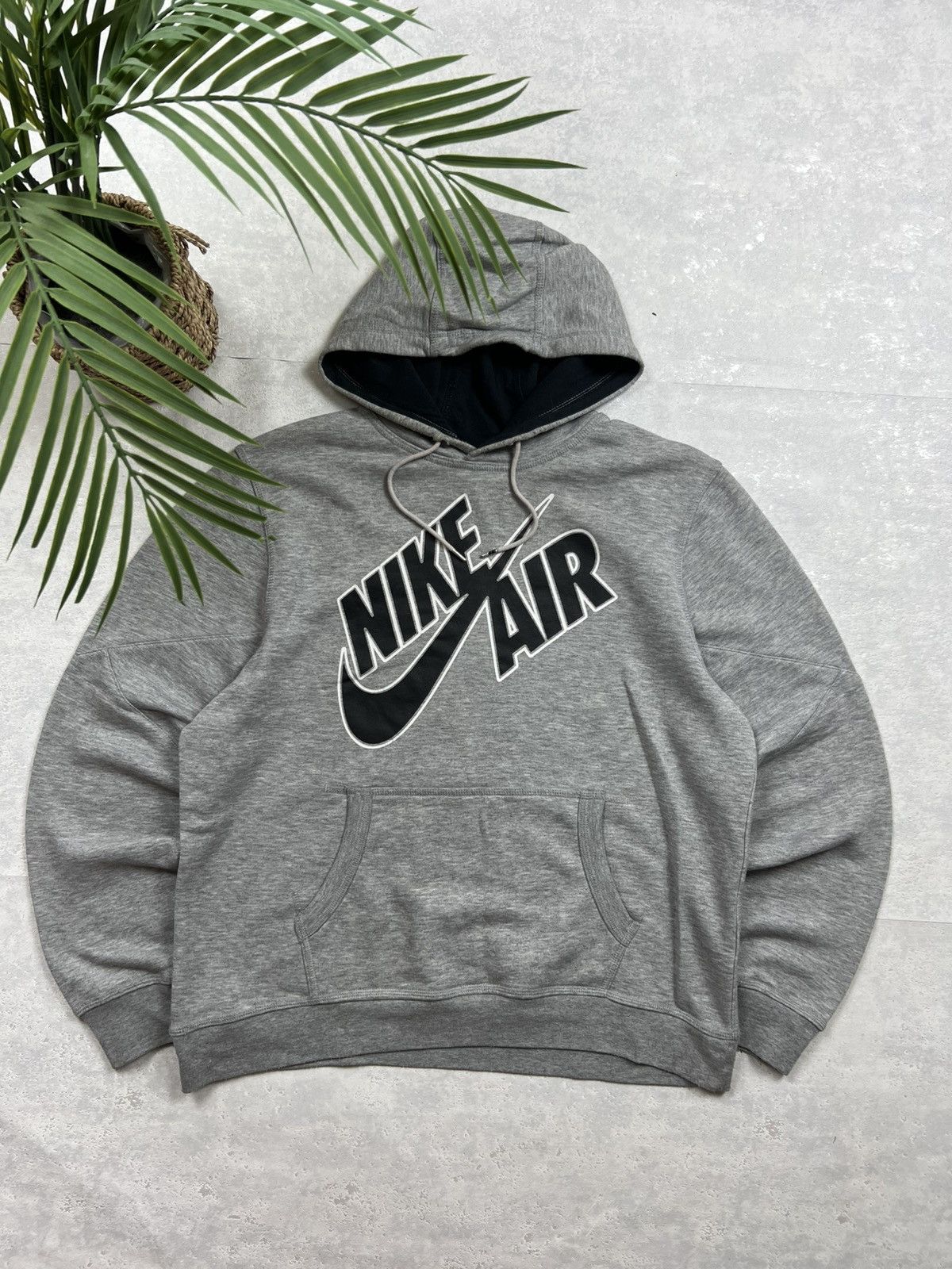 Nike 00s Nike Air Big Logo Vintage Y2K Drill Oversized Hoodie Size US L / EU 52-54 / 3 - 1 Thumbnail