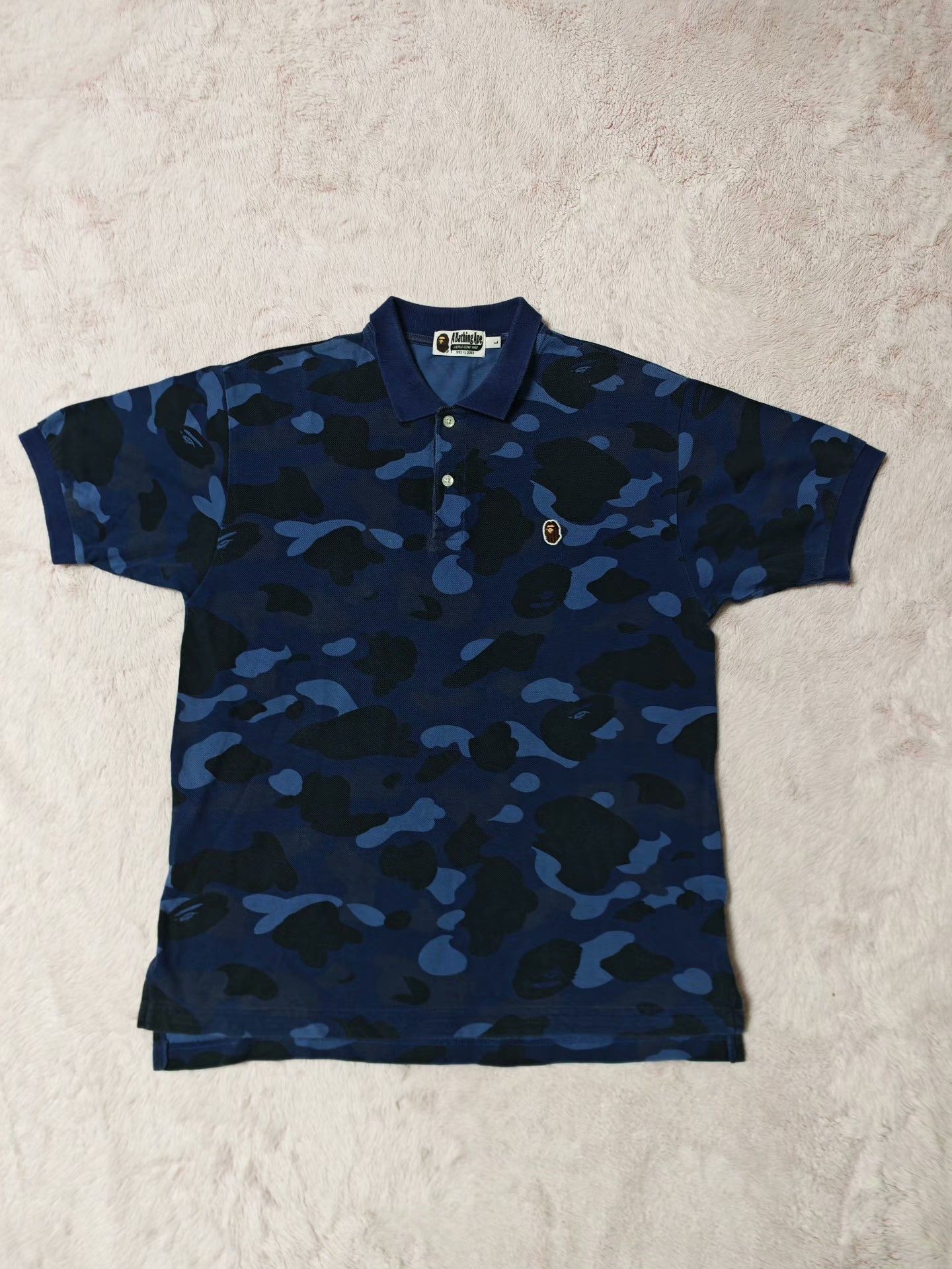 Bape Bape Blue T-Shirt L Men Size US L / EU 52-54 / 3 - 1 Thumbnail