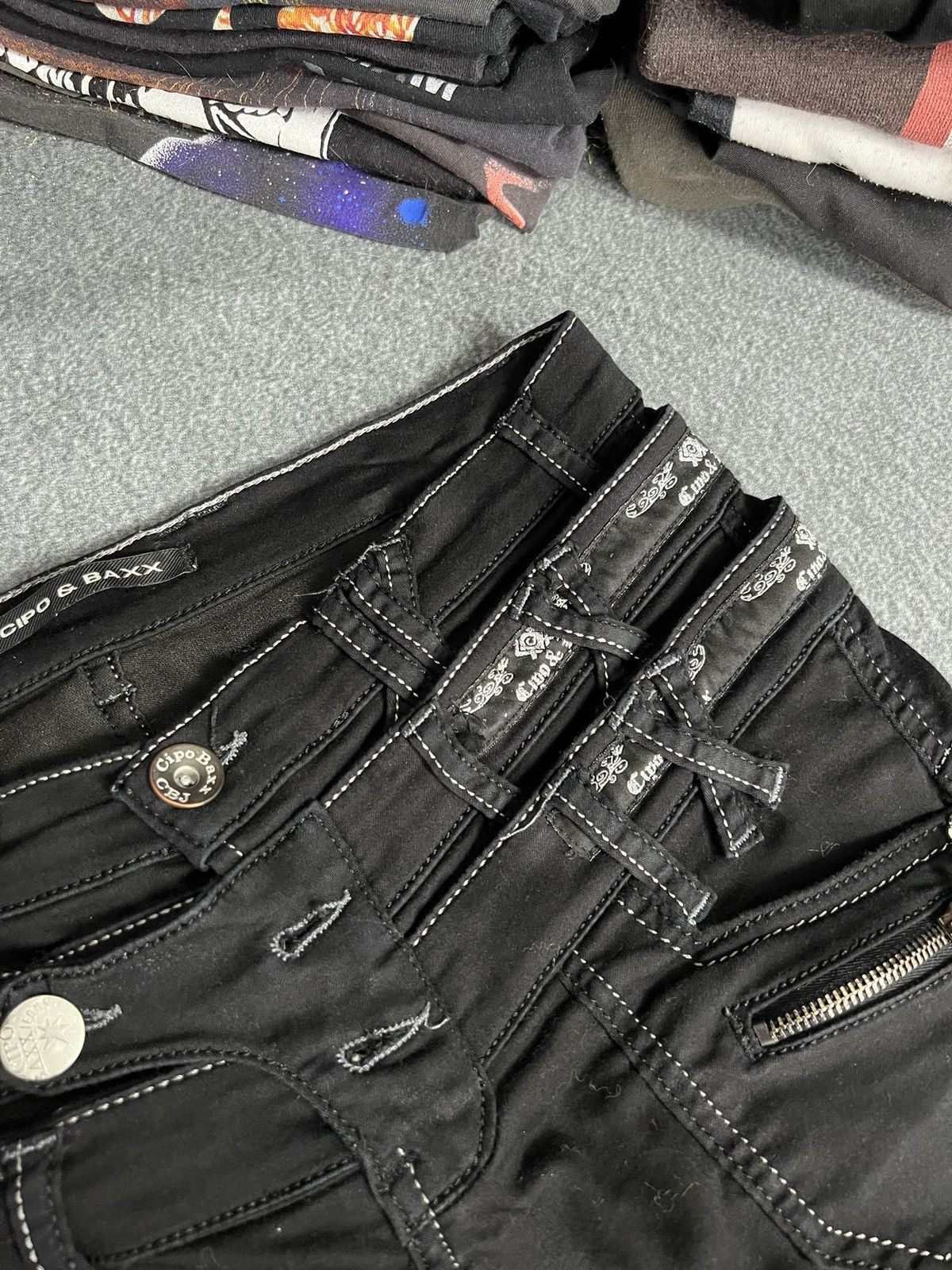 Vintage Chipo & Baxx Y2K Triple Waisted Skinny Pants Avant Garde Y2k Size 30" / US 8 / IT 44 - 6 Thumbnail
