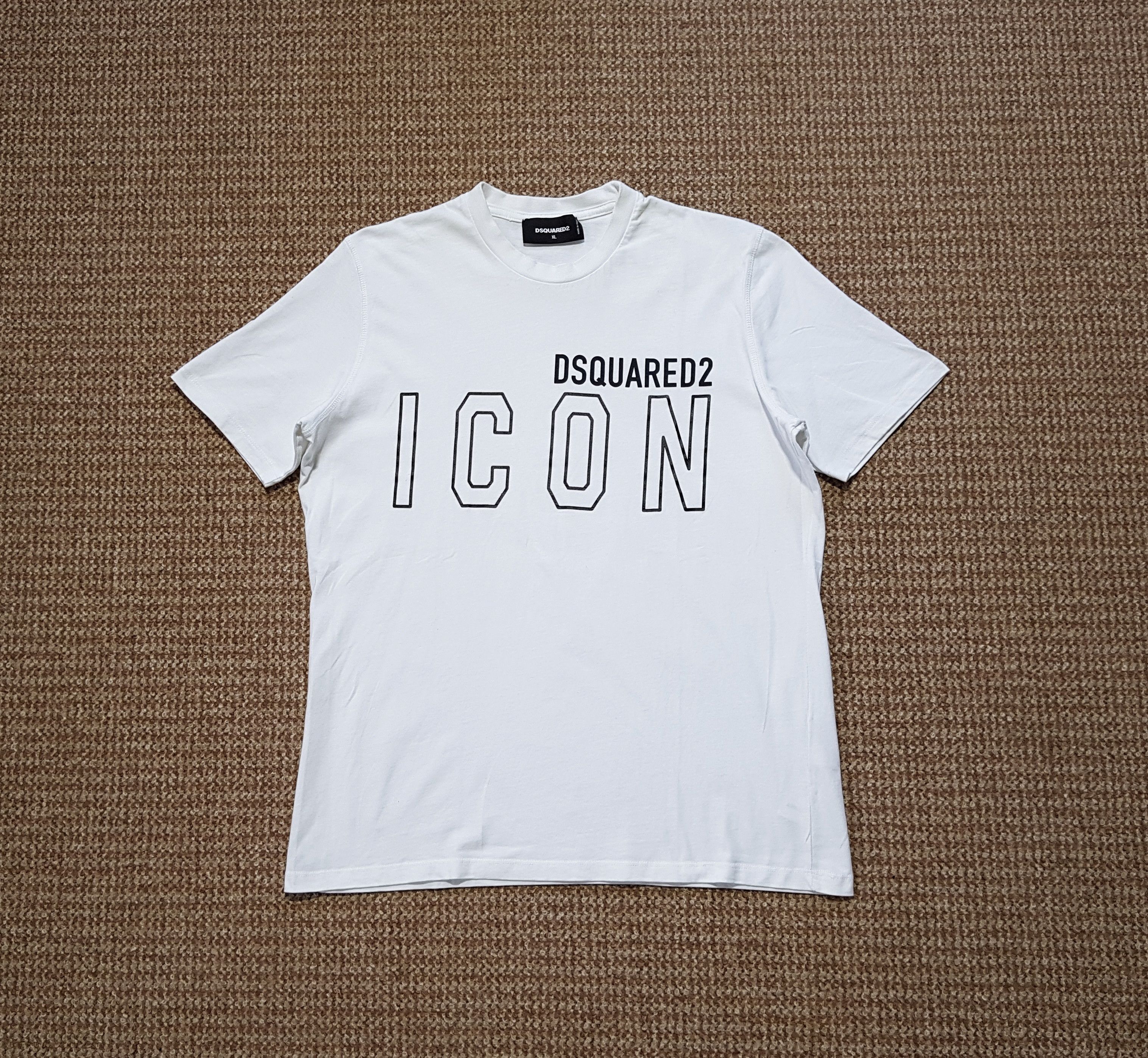 Dsquared2 DSQUARED2 Icon Outline Logo Cotton T-Shirt Tee sz XL Size US XL / EU 56 / 4 - 1 Thumbnail