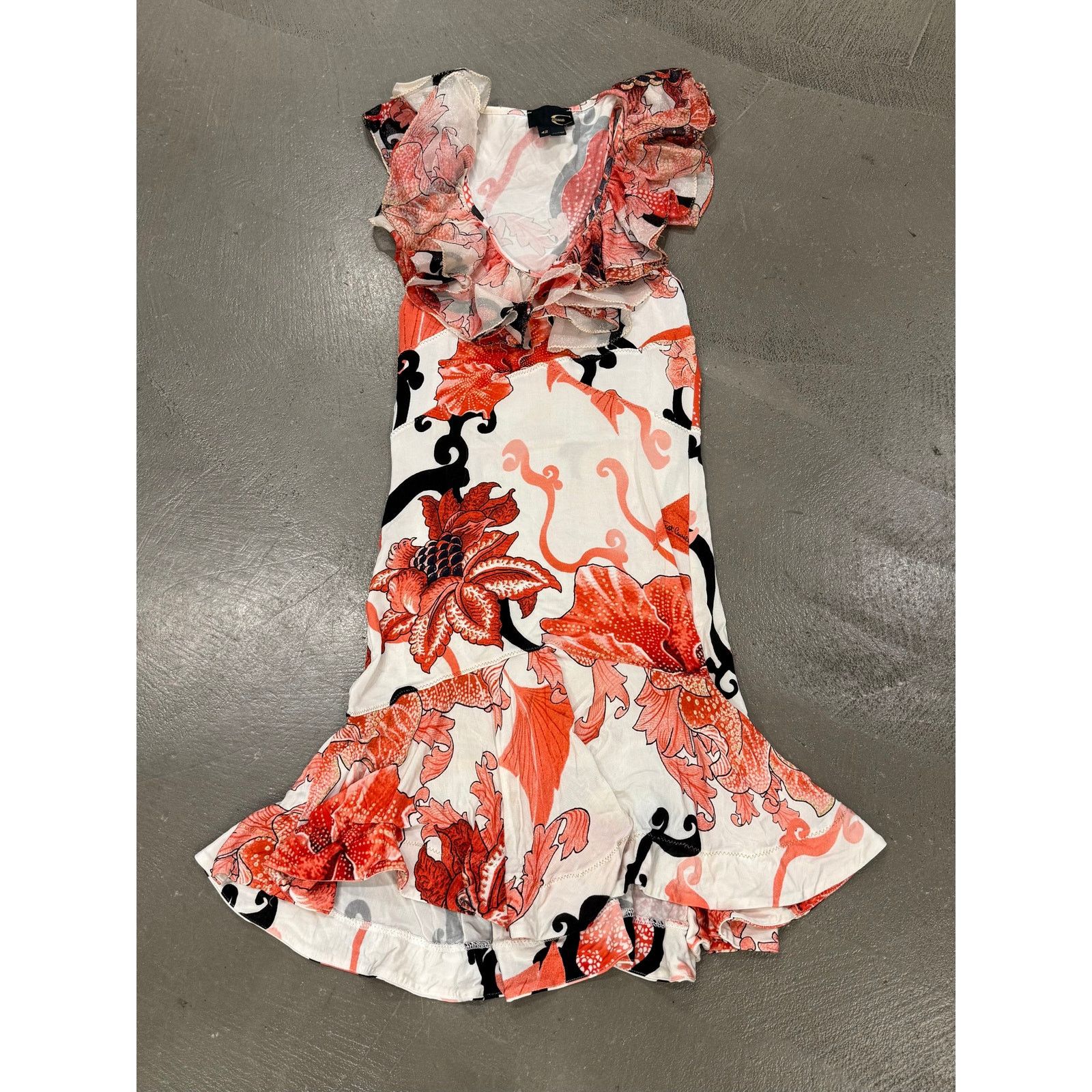 Roberto Cavalli 2000s Cavalli floral mini dress Size M / US 6-8 / IT 42-44 - 1 Thumbnail