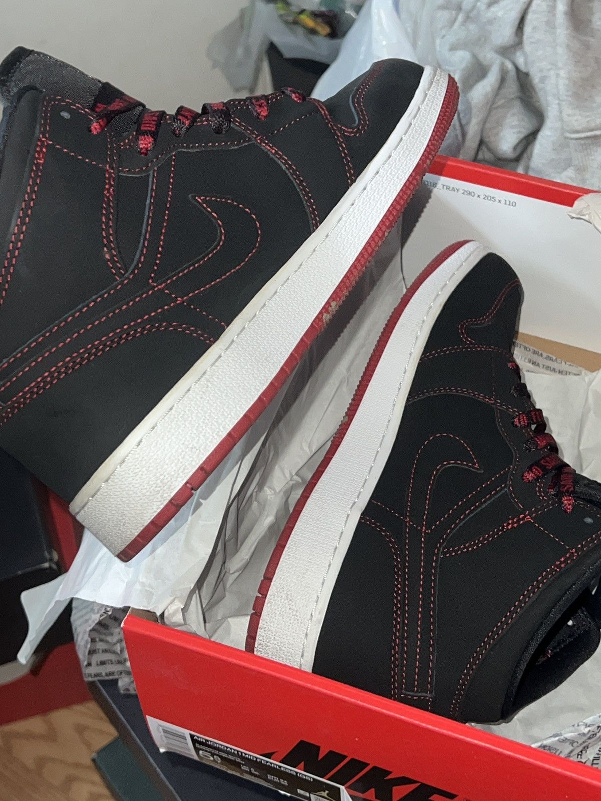 Nike 1 MID GS ‘FEARLESS’ COME FLY WITH ME Size US 5.5 / EU 38 - 4 Thumbnail