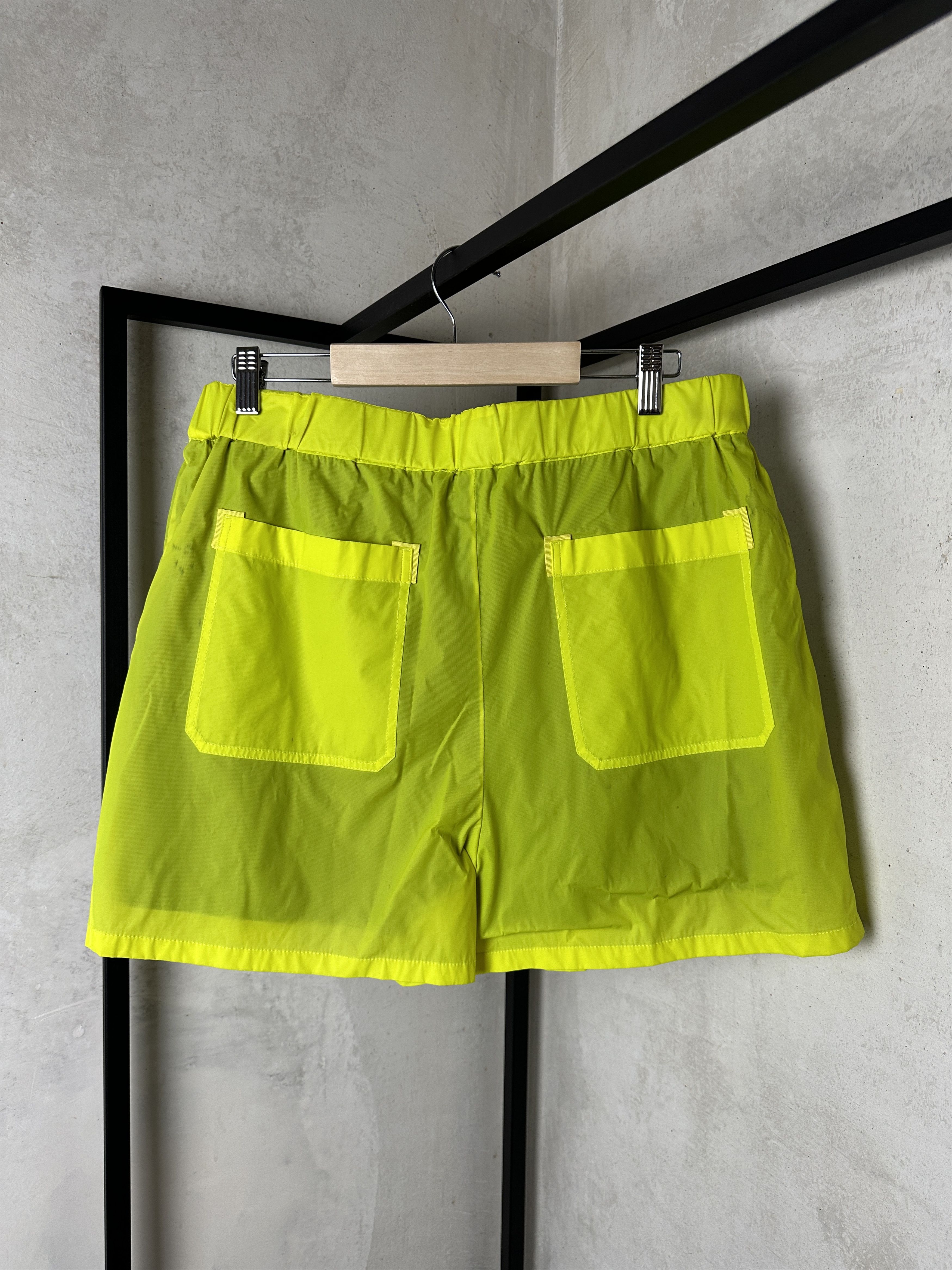 Acne Studios Acne Studios Yellow Ripstop Neon Shorts Size US 34 / EU 50 - 4 Thumbnail