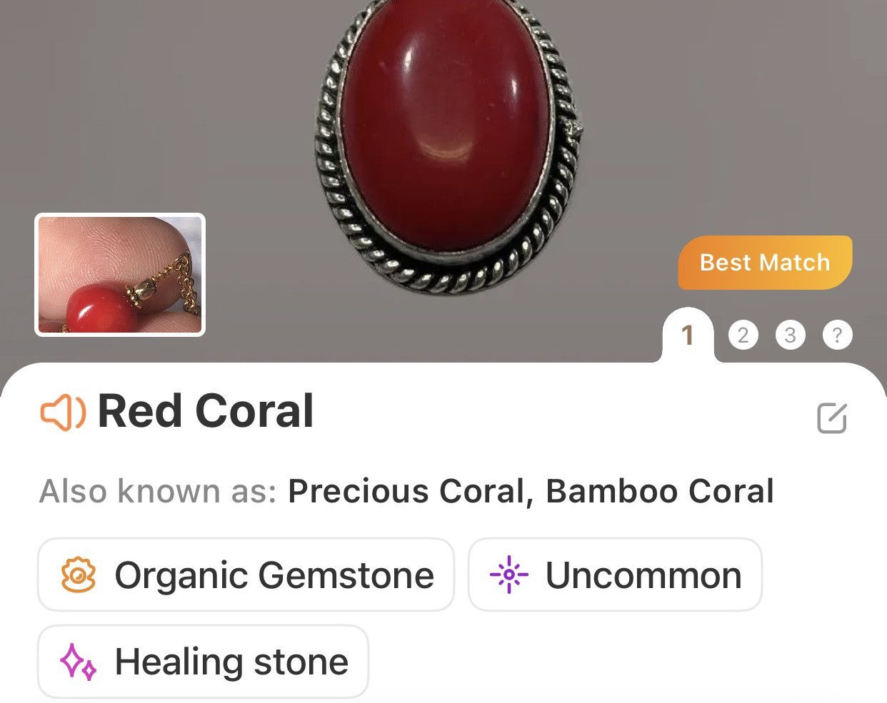 Handmade Handcrafted vintage bead red coral wood drop necklace Size ONE SIZE - 8 Thumbnail