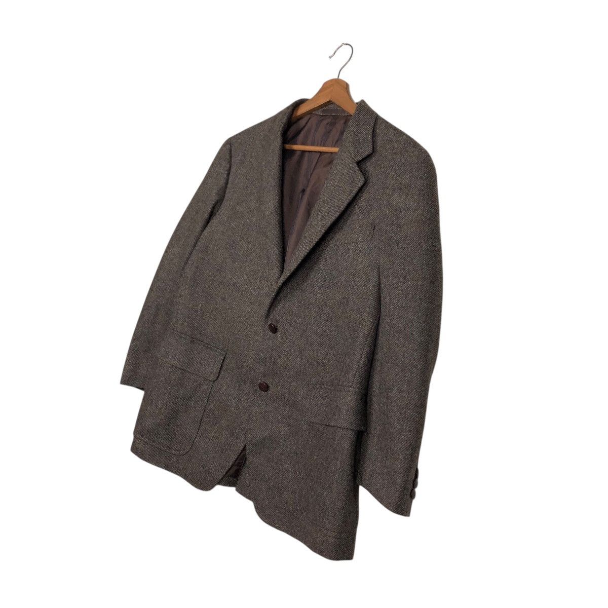 Burberry 📌Vintage Wool Jacket Herringbone Double Breast Burberrys Size US M / EU 48-50 / 2 - 3 Thumbnail