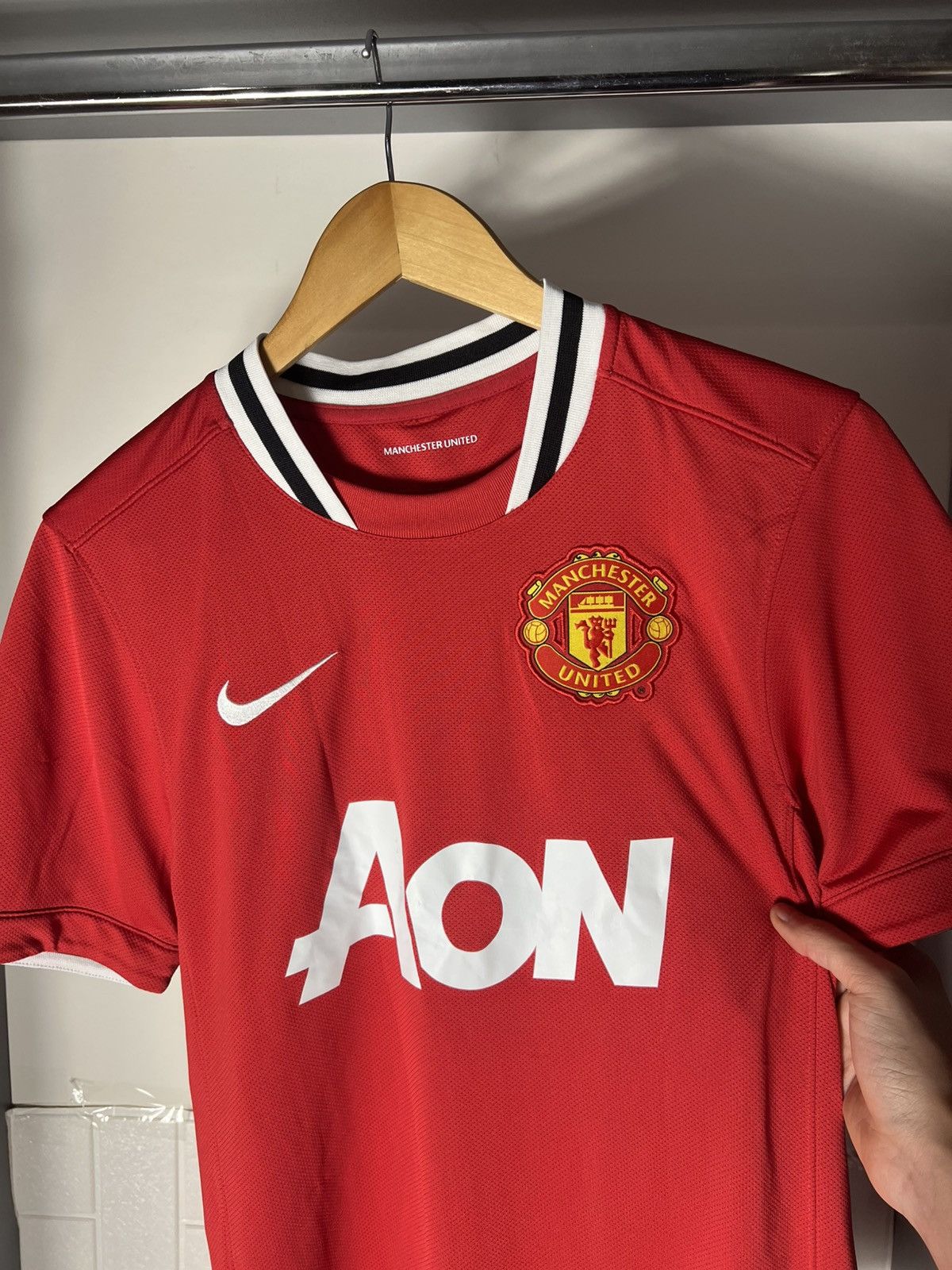 Nike VINTAGE NIKE FC MANCHESTER UNITED ENGLAND SOCCER JERSEY Y2K Size US S / EU 44-46 / 1 - 10 Thumbnail