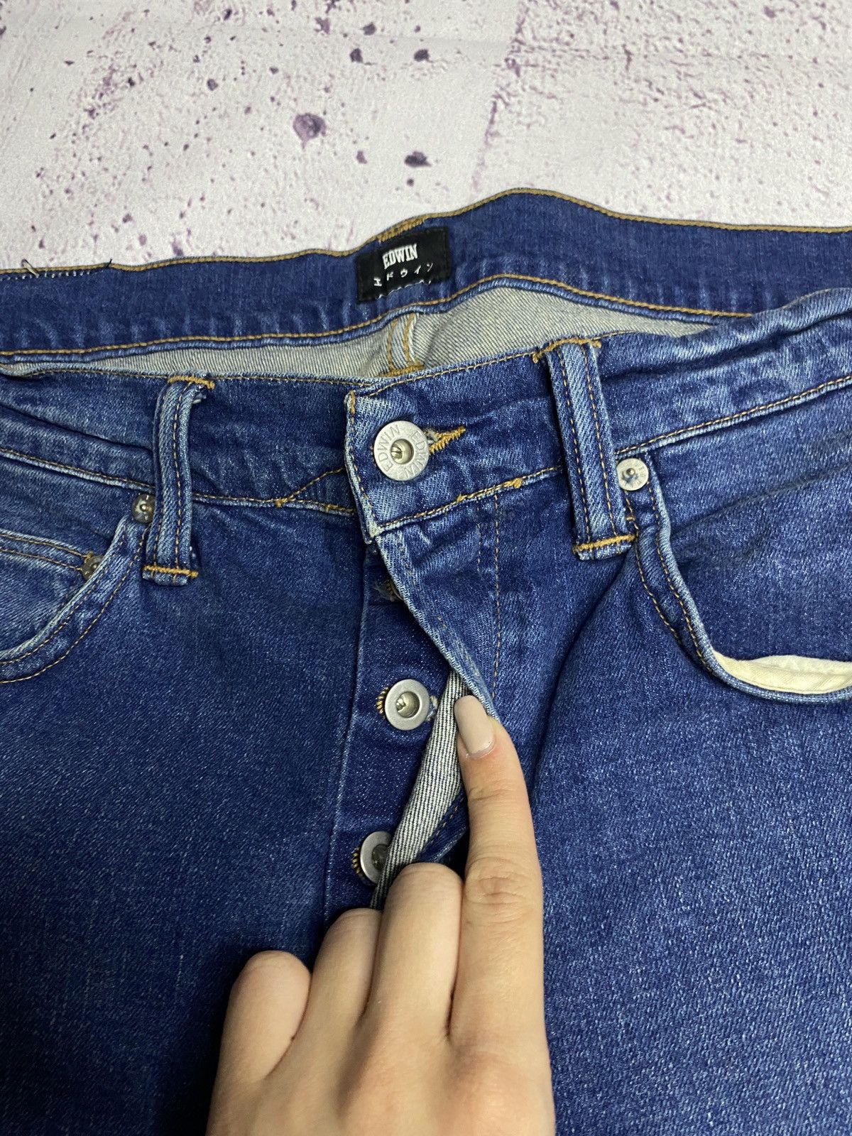 Edwin 🙋🏻‍♂️MENS vintage Edwin denim shorts streetwear Size US 34 / EU 50 - 3 Thumbnail