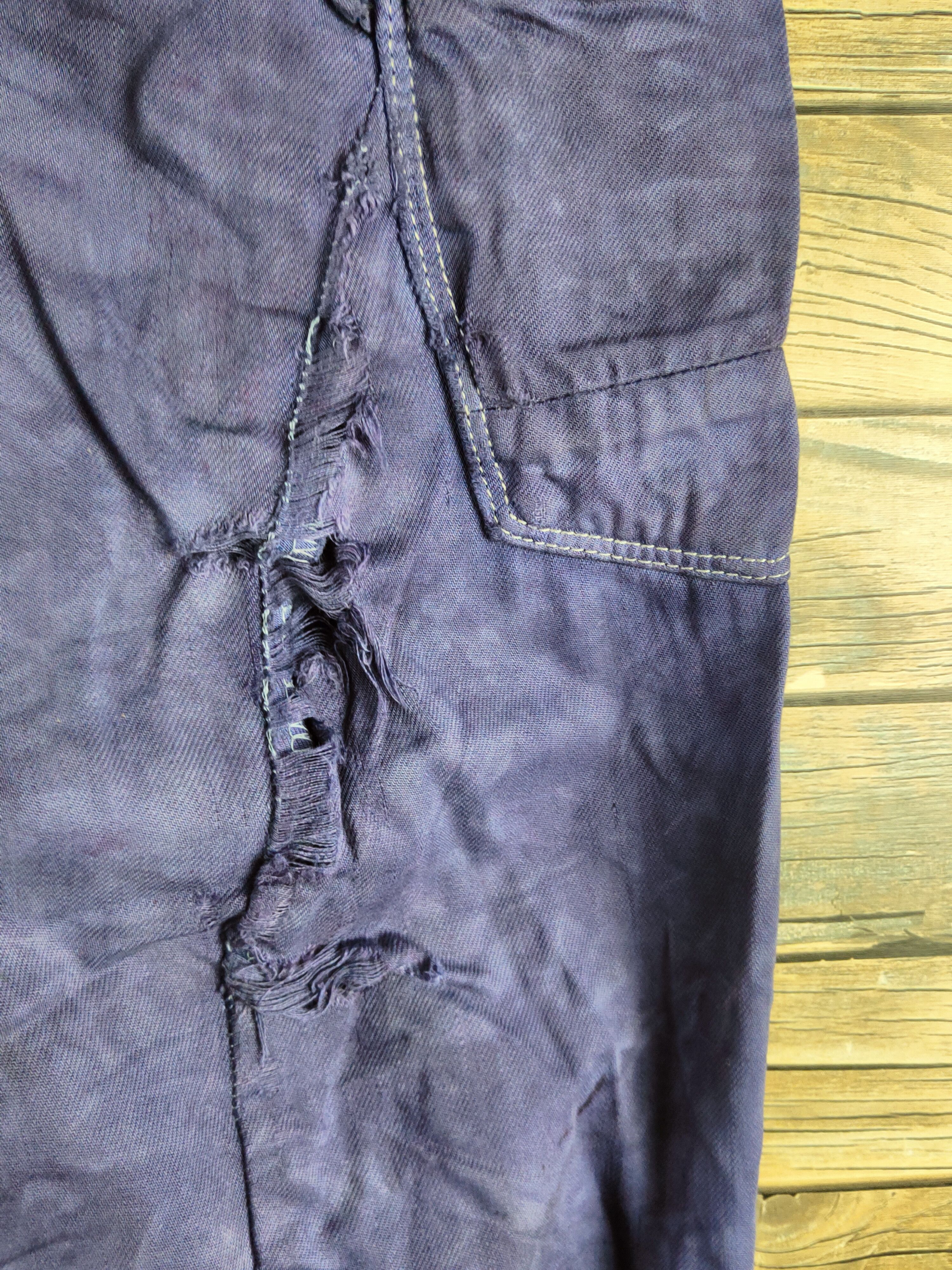 Japanese Brand DL Evenriver Purple Multipocket Cargo Pants #46-624 Size US 34 / EU 50 - 5 Thumbnail