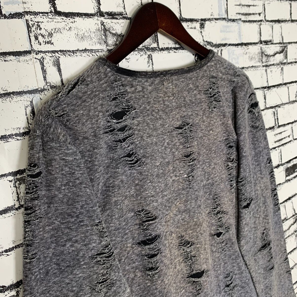 semanticdesign Semantic Design Distressed Longsleeve Size L / US 10 / IT 46 - 9 Thumbnail
