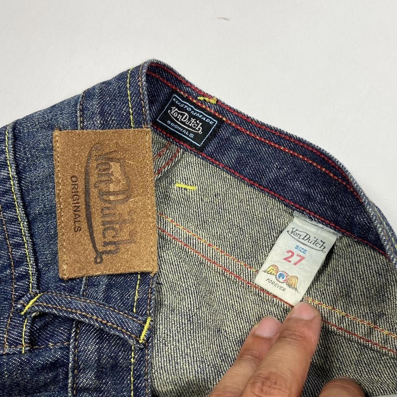 Von Dutch Von Dutch Flared Spell Out Denim Jeans Size 27" / US 4 / IT 40 - 5 Thumbnail