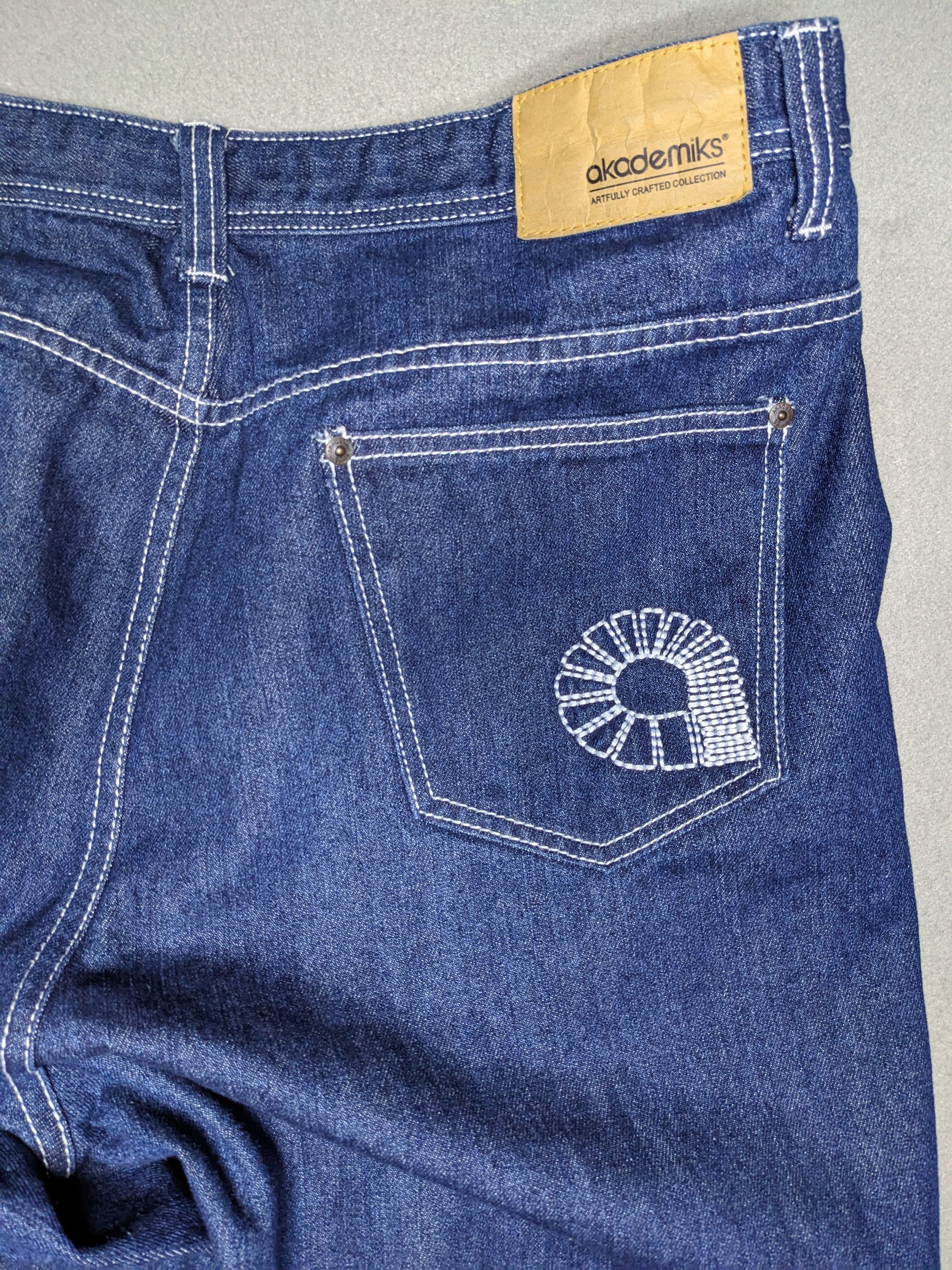 Akademiks VTG Akademiks Jeans Y2K Baggy Denim 44x34 Wide Leg Straight Size US 44 / EU 60 - 7 Thumbnail