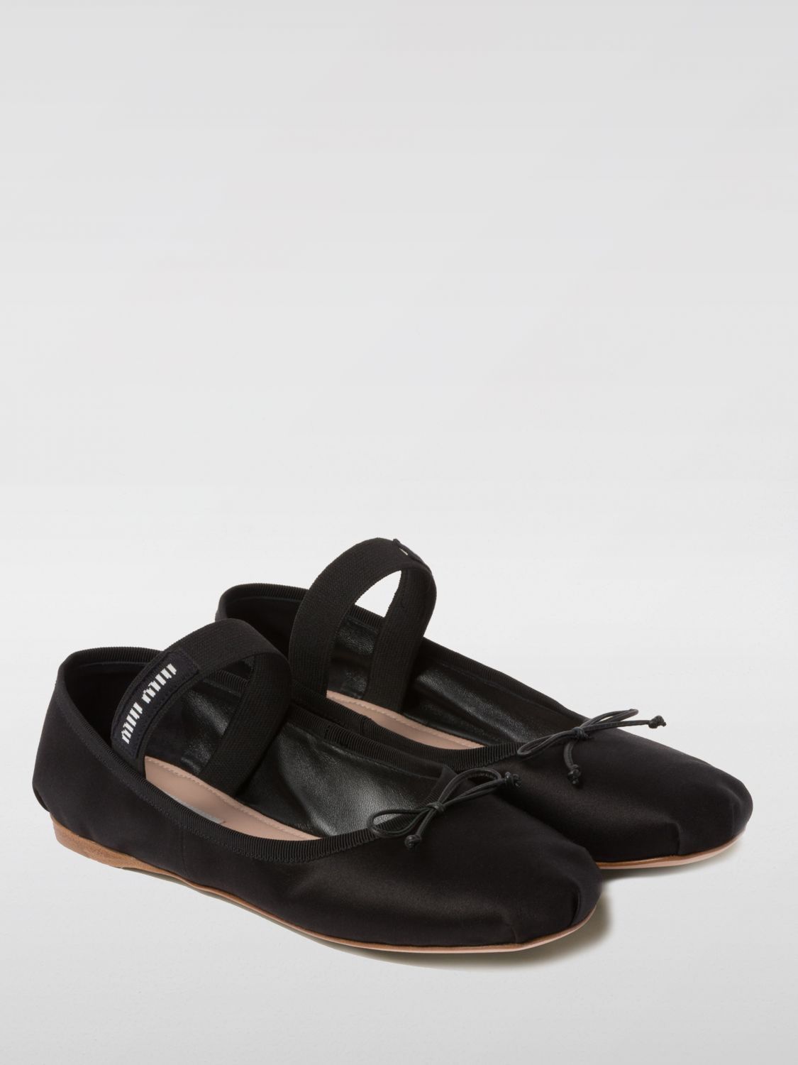 Miu Ballet Flat Black Sheepskin 235750