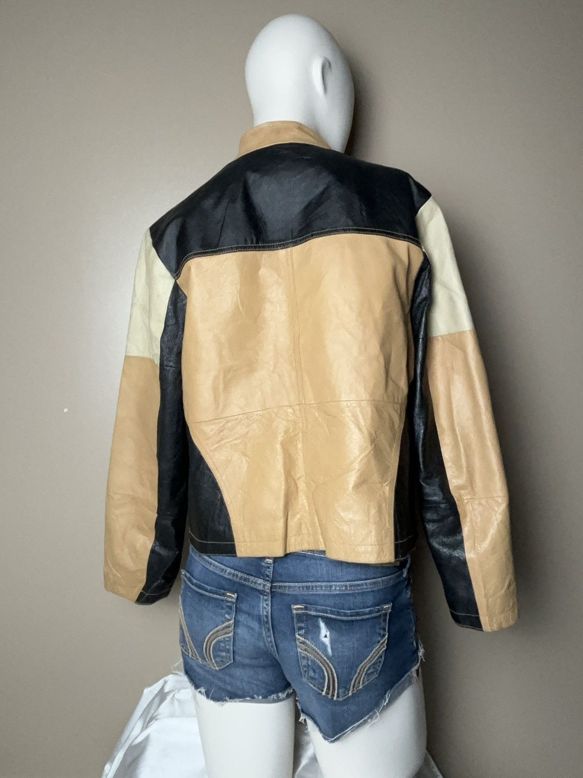 Other Leather Moto Racing style vintage jacket Size L / US 10 / IT 46 - 2 Thumbnail