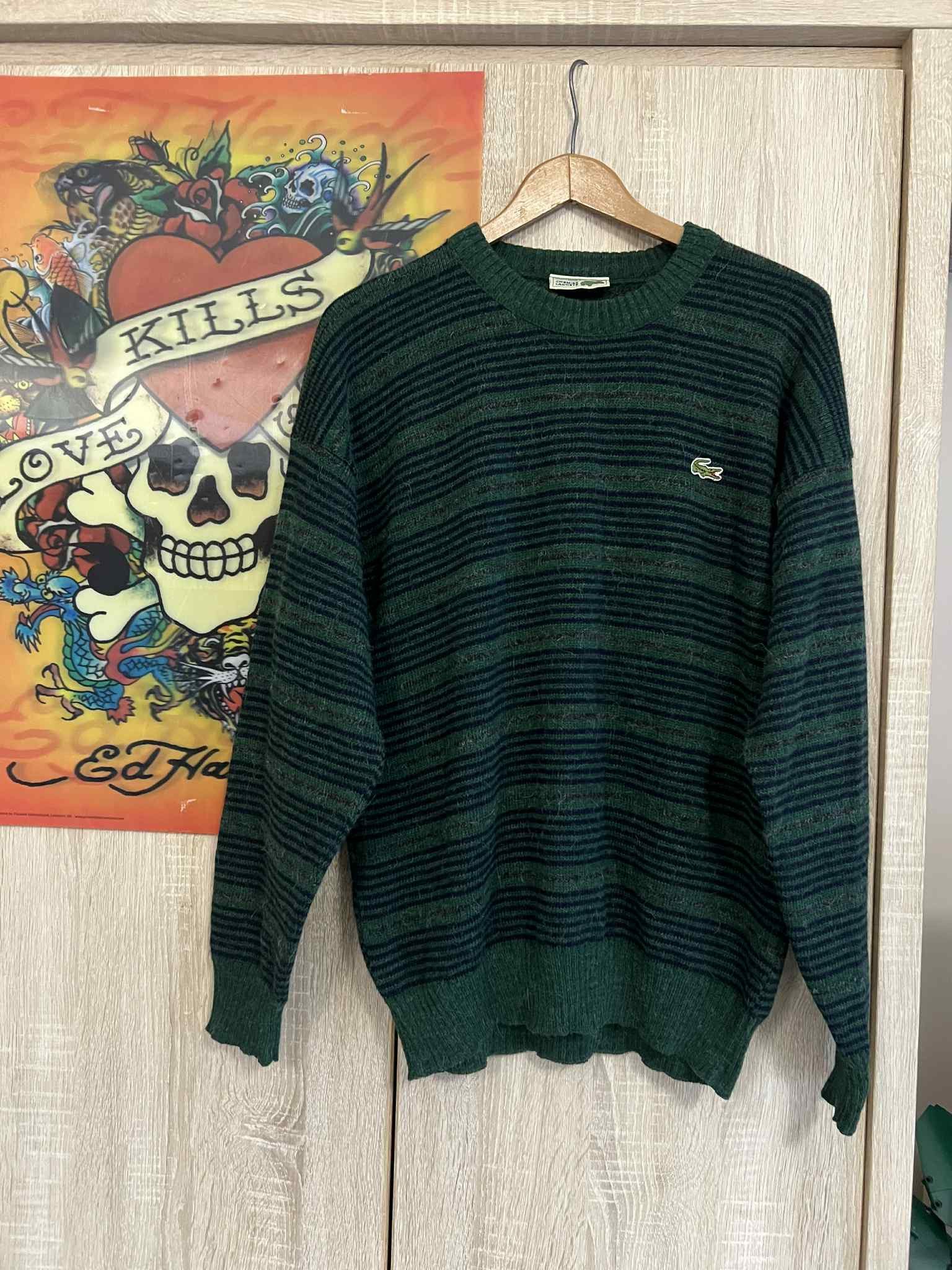Men's Lacoste Chemise vintage sweater pullover Size 4