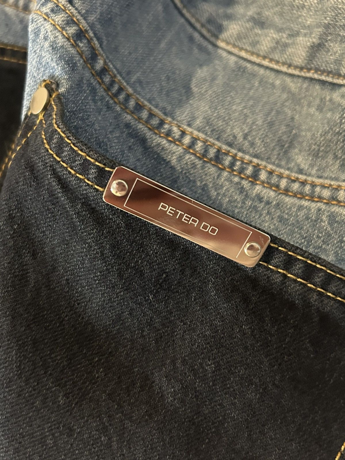 Peter Do SS21 Distressed Combo Jeans Size US 30 / EU 46 - 7 Thumbnail