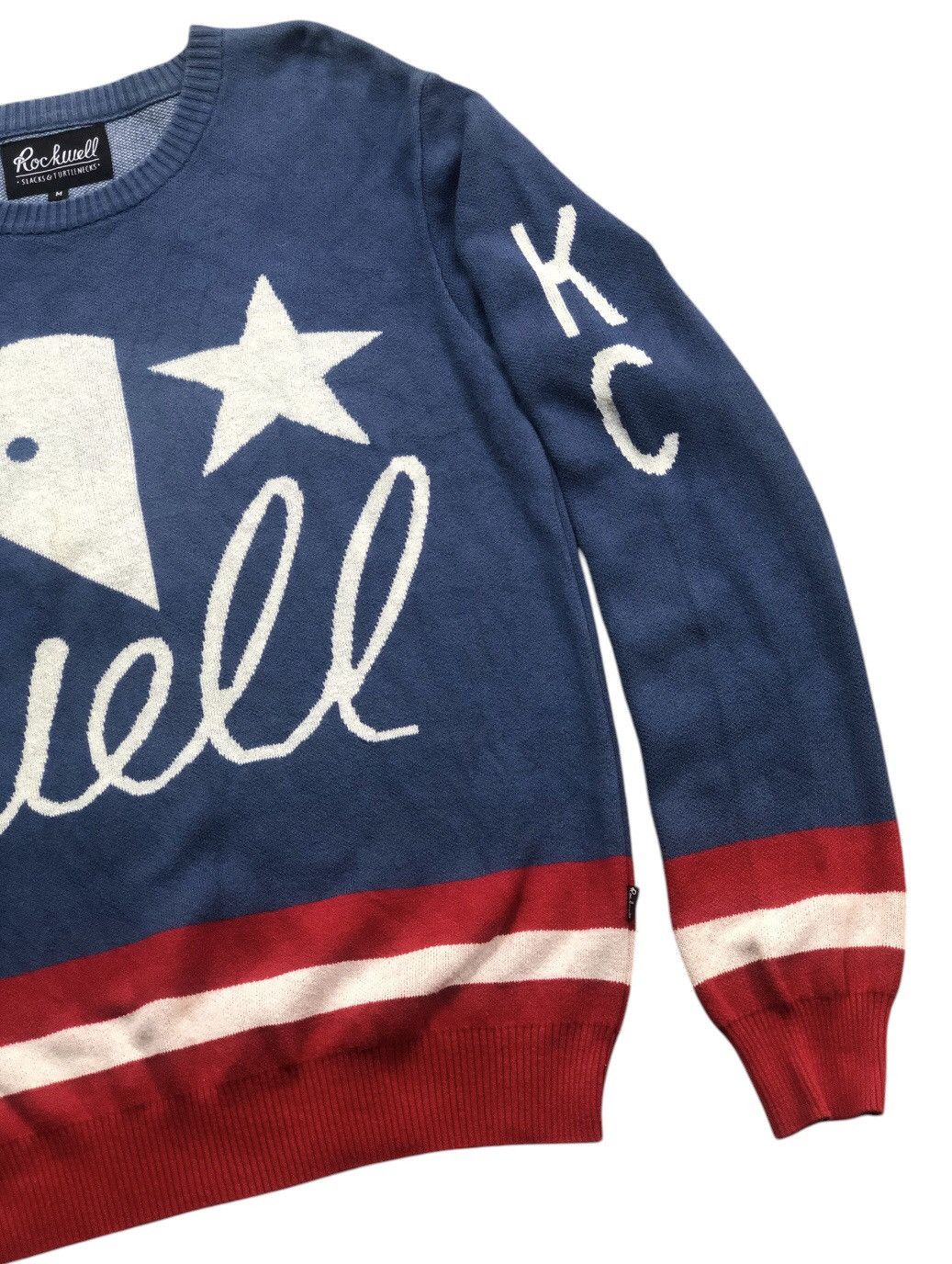 Parra × Rockwell By Parra Rockwell by Parra Blue Crewneck Sweater Knitwear Size US M / EU 48-50 / 2 - 3 Thumbnail
