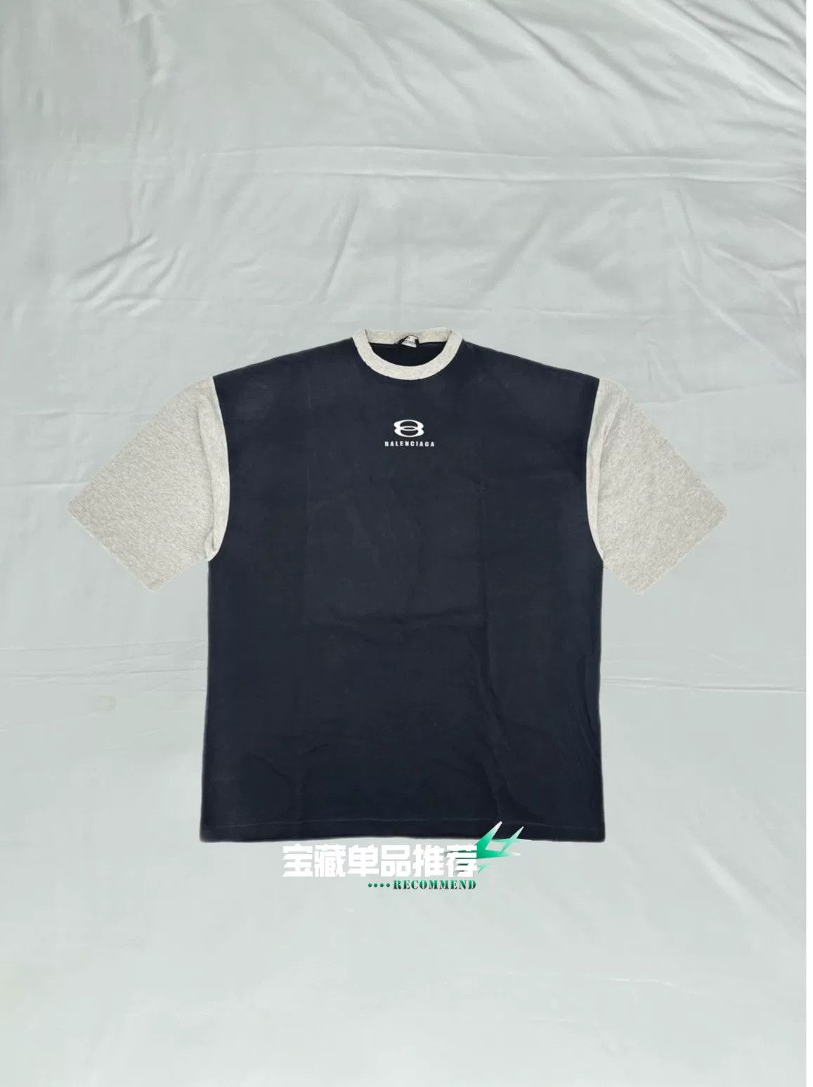 Balenciaga Balenciaga SS23 Black Raglan 3/4 Sleeve T-shirt Size US M / EU 48-50 / 2 - 1 Thumbnail