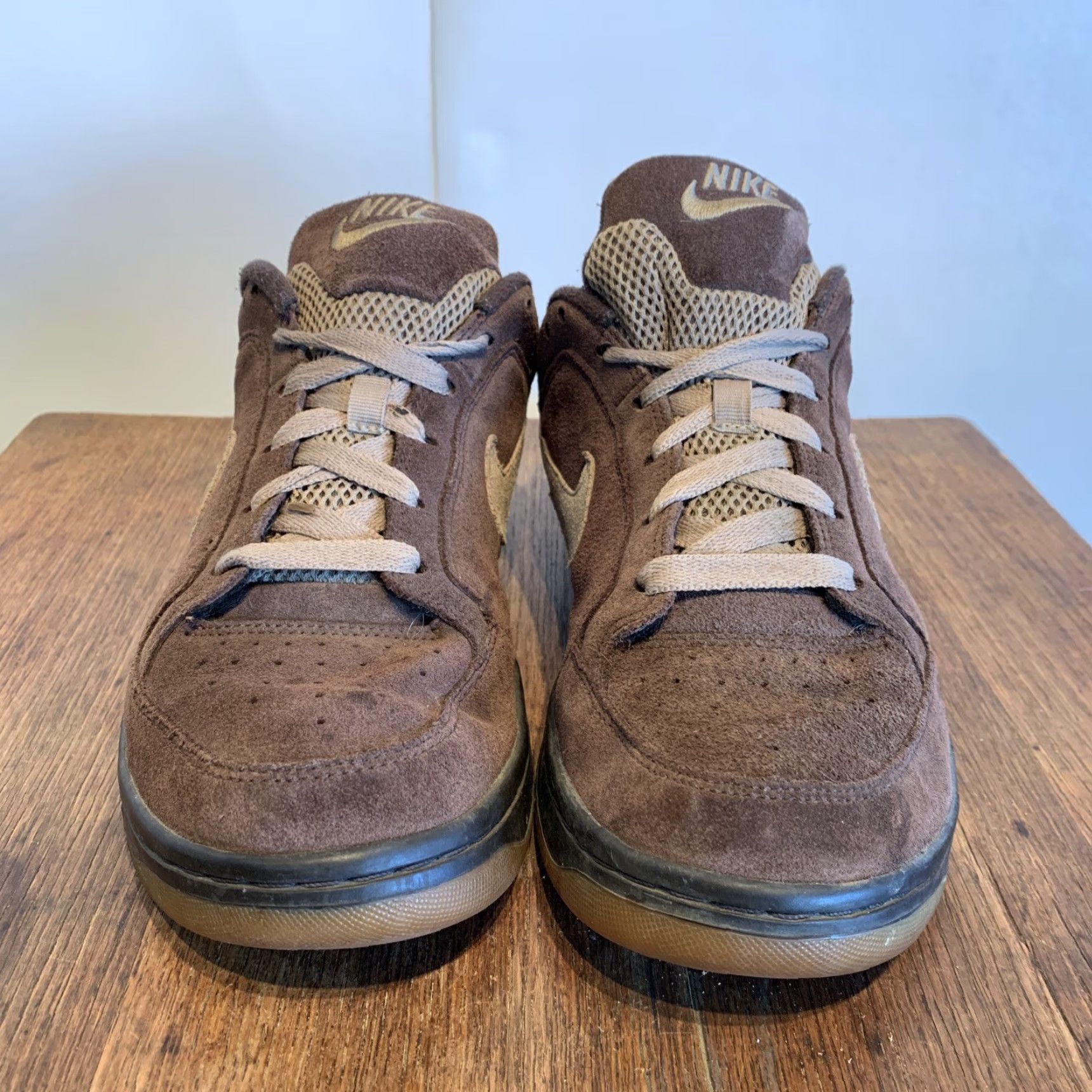 Nike Nike Dunk Low Mens Size 9 Brown Leather Sneaker 2007 Air Swoosh Size US 9 / EU 42 - 5 Thumbnail