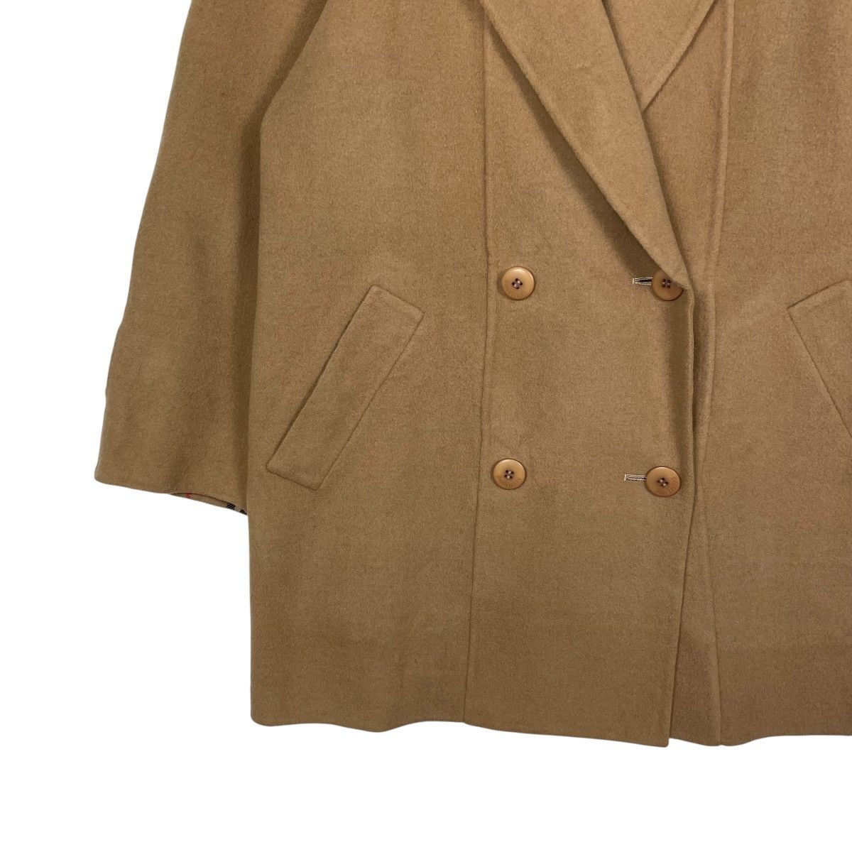 Burberry Burberrys Nova Check Double Breasted Wool Coat Size M / US 6-8 / IT 42-44 - 3 Thumbnail