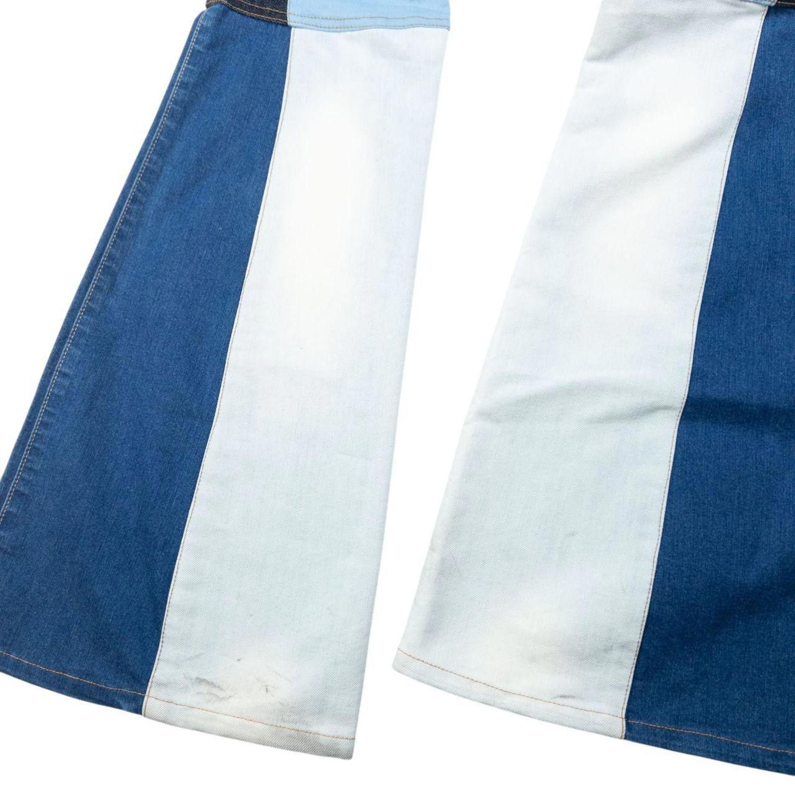 Armani Exchange Vintage Armani Jeans Colour Block Flared Denim Jeans W30 Size 30" / US 8 / IT 44 - 7 Thumbnail