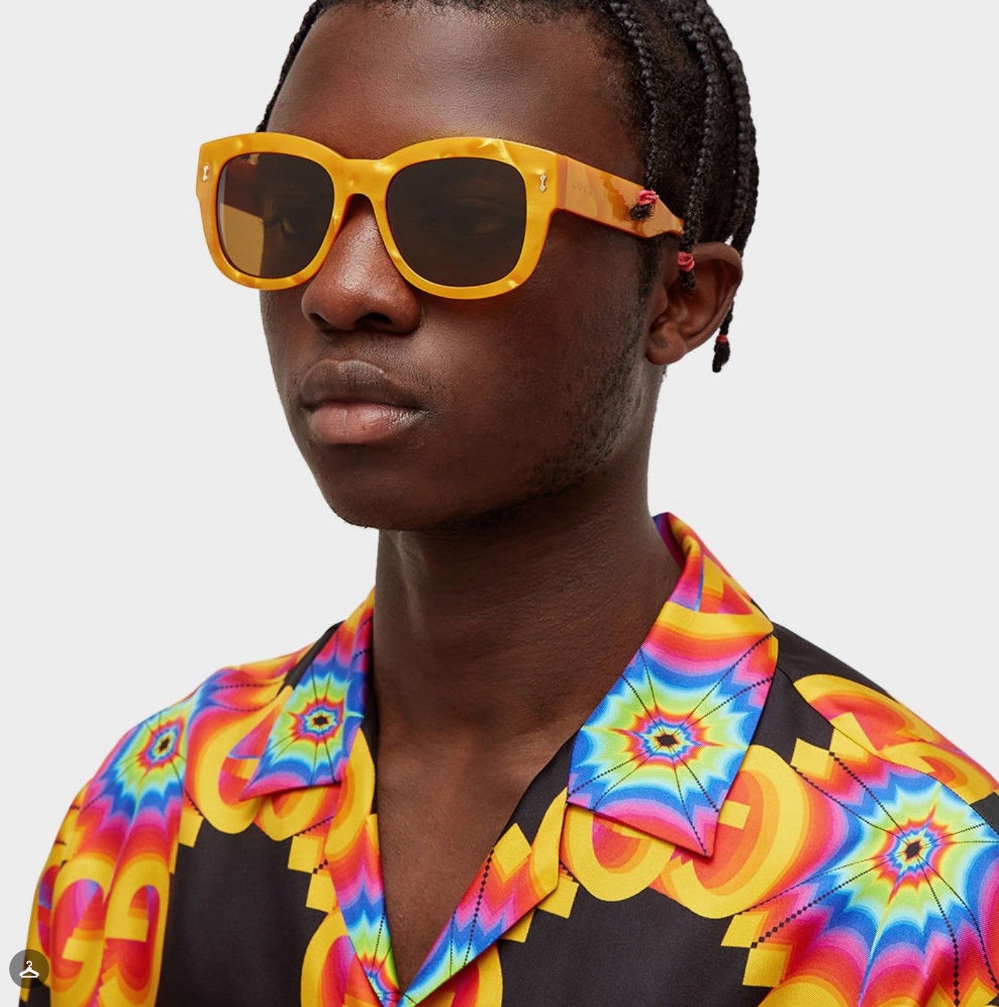 Gucci GUCCI AUTHENTIC 1110 Yellow Pearl Chunky Bold Sunglasses Size ONE SIZE - 8 Thumbnail