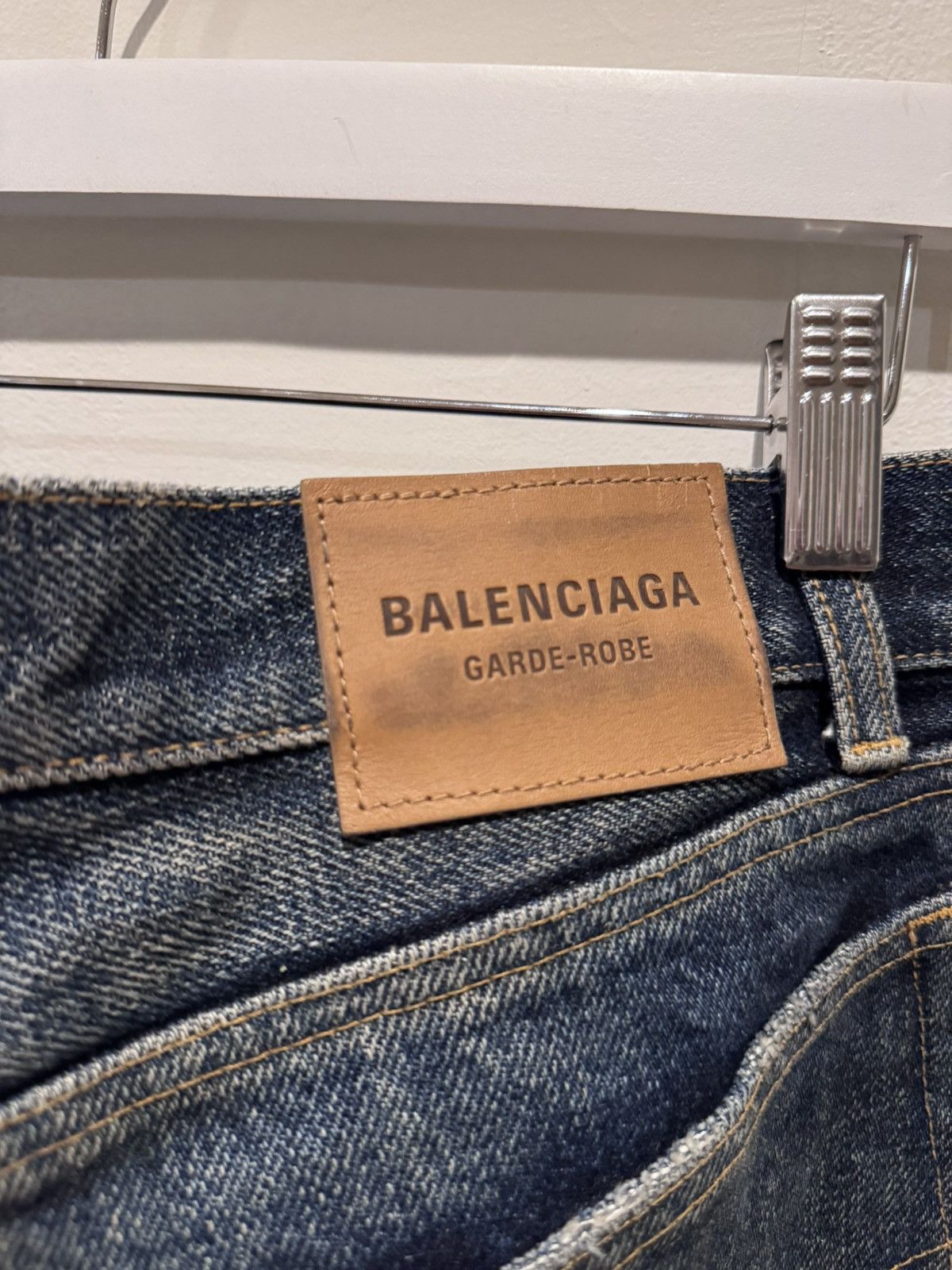 Balenciaga Balenciaga garde-robe heavy denim pants Size US 30 / EU 46 - 5 Thumbnail
