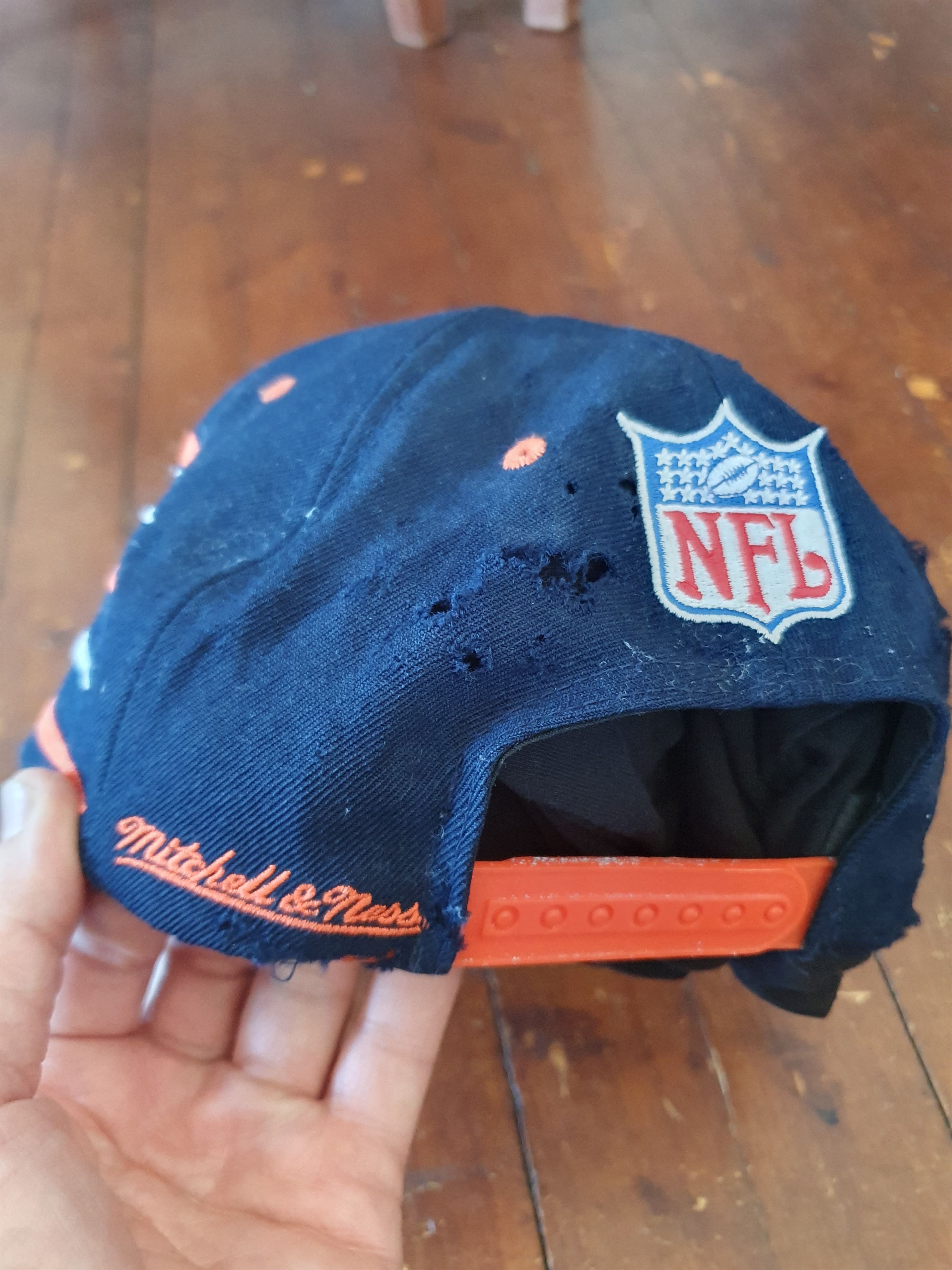 Mitchell & Ness × NFL Chicago Bears Diamond Cut Snapback Hat Mitchell & Ness Size ONE SIZE - 5 Thumbnail